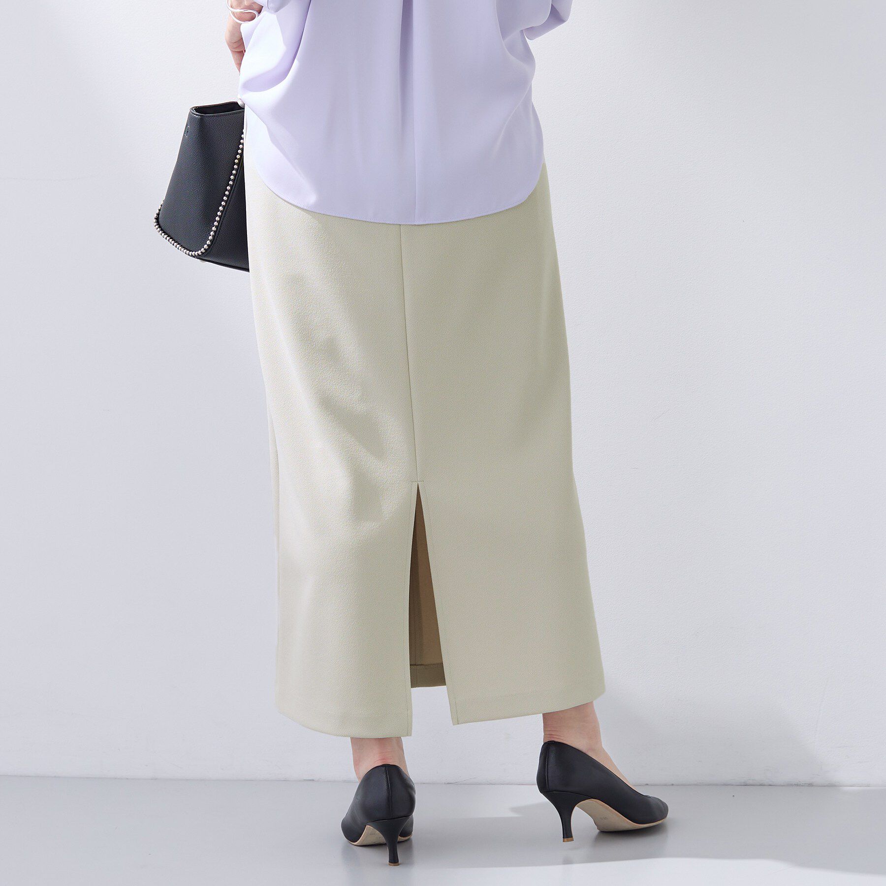 INDIVI「【洗える／Iライン】ジャージスカート」|スカート|