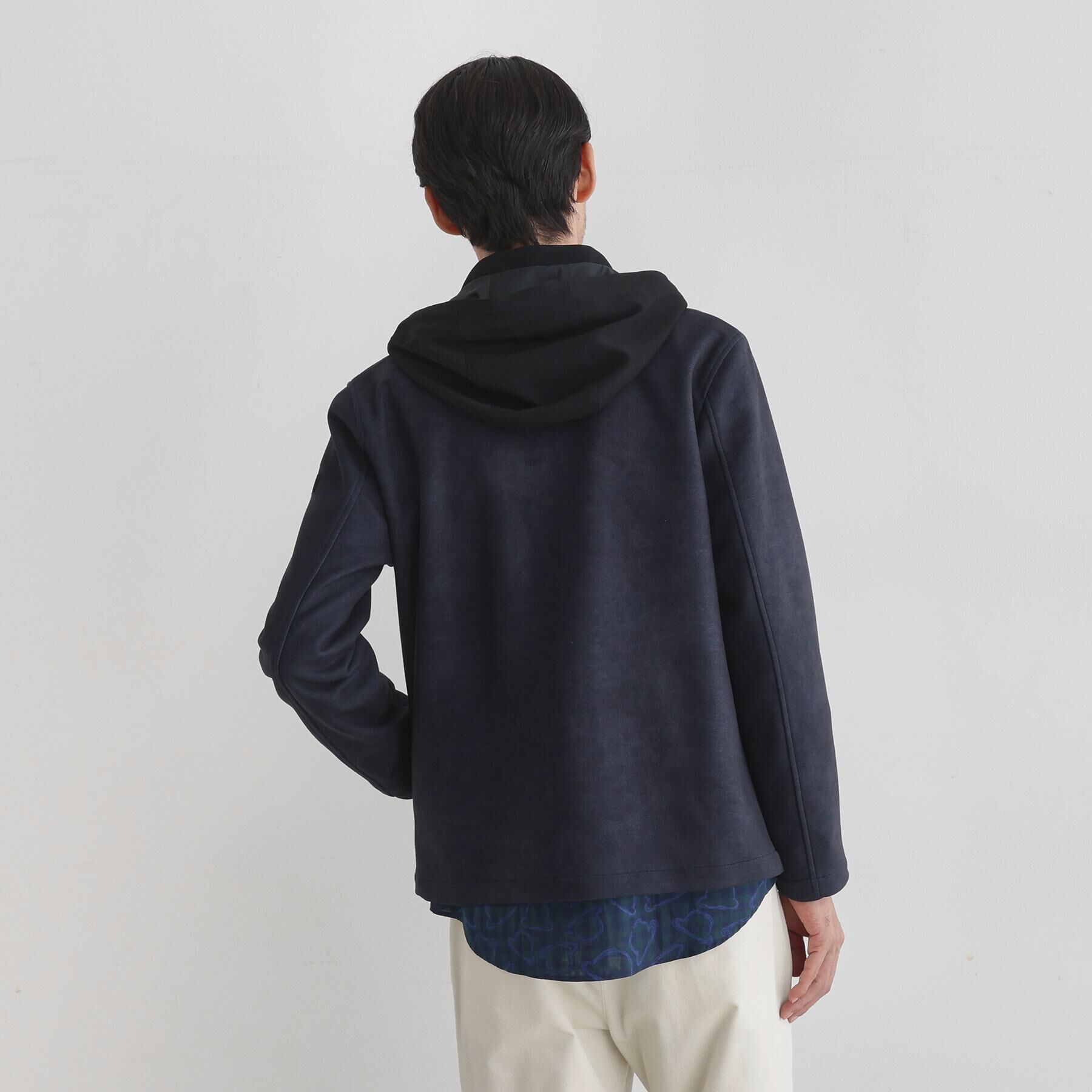 TAKEO KIKUCHI「【JUST ONE LAYER】ダウンファブリック ジップアップ フード ブルゾン」|ブルゾン・スタジャン|