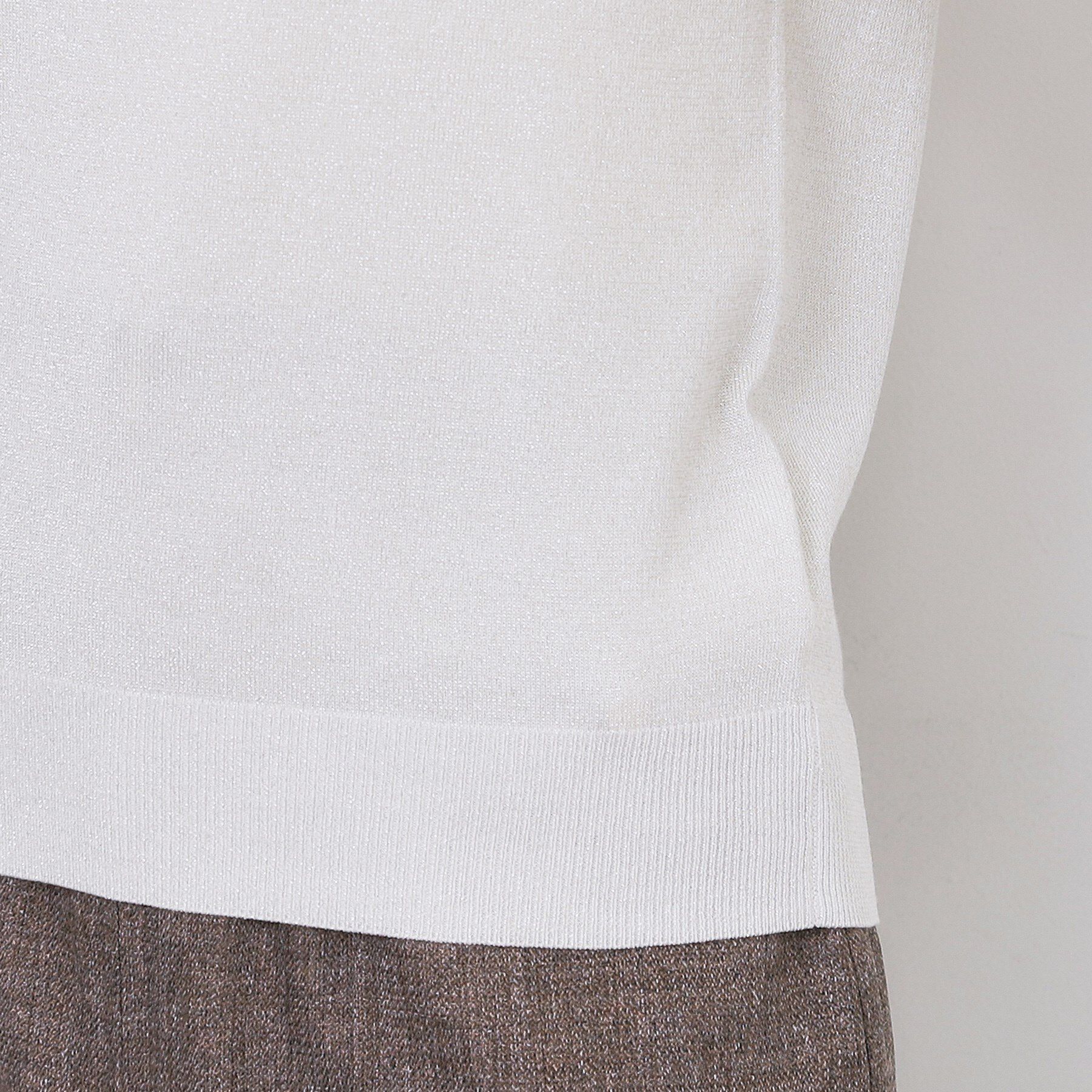 index「パール調パーツ付きクルーネックニット【洗濯機OK】《8col/XS～3L》」|ニット・セーター|