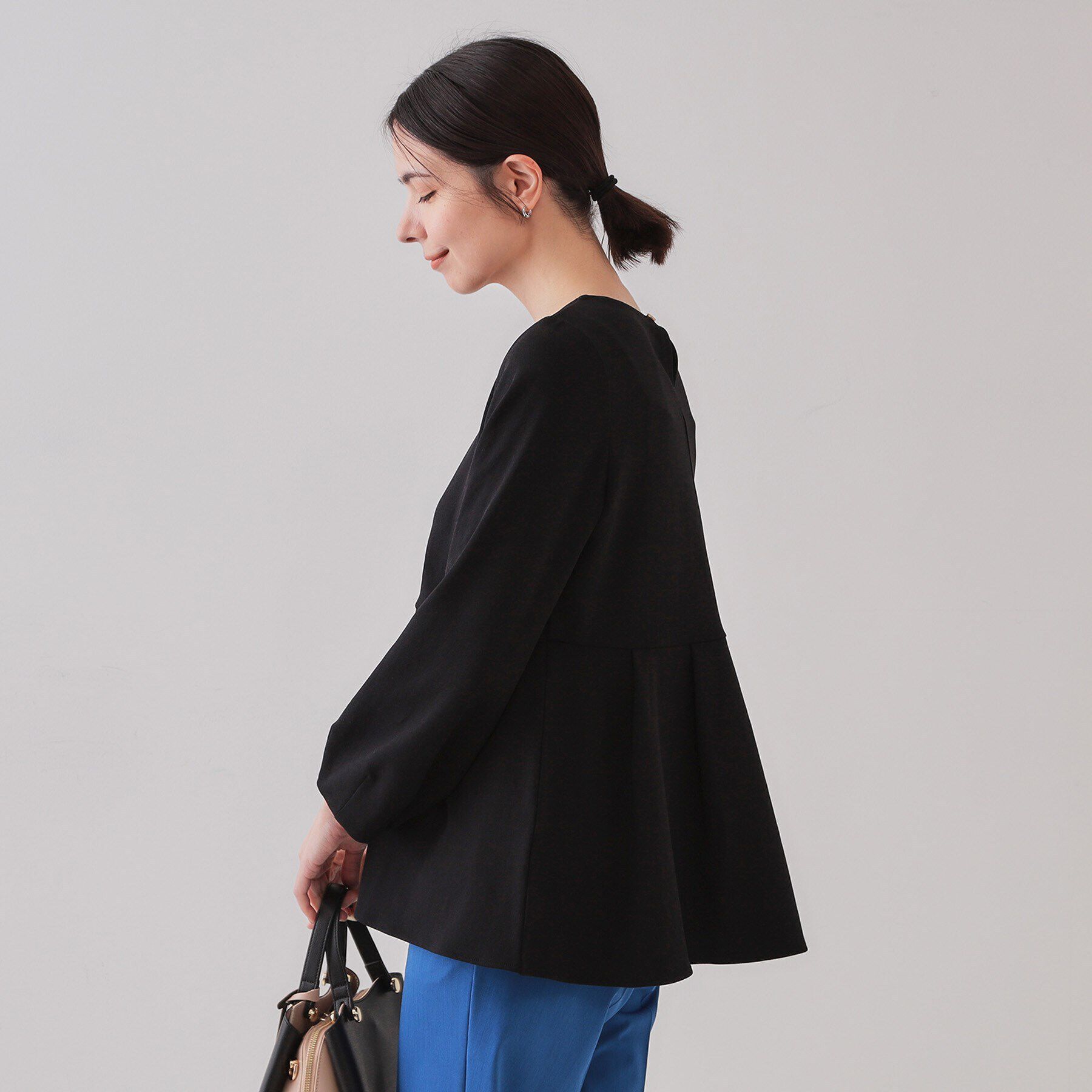 OPAQUE.CLIP「ペプラムトップス【UV/吸水速乾/洗濯機洗い可】」|Tシャツ・カットソー|