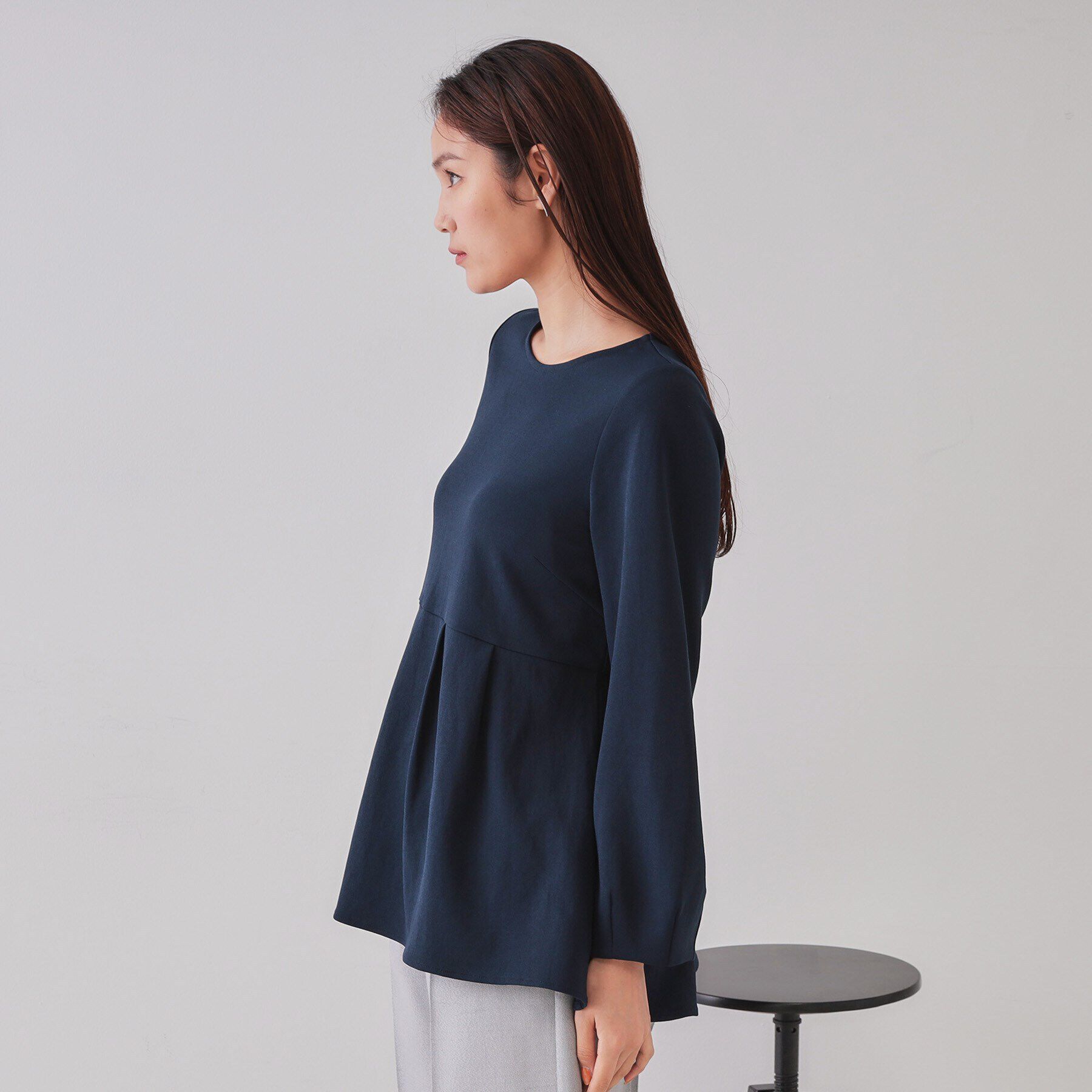 OPAQUE.CLIP「ペプラムトップス【UV/吸水速乾/洗濯機洗い可】」|Tシャツ・カットソー|