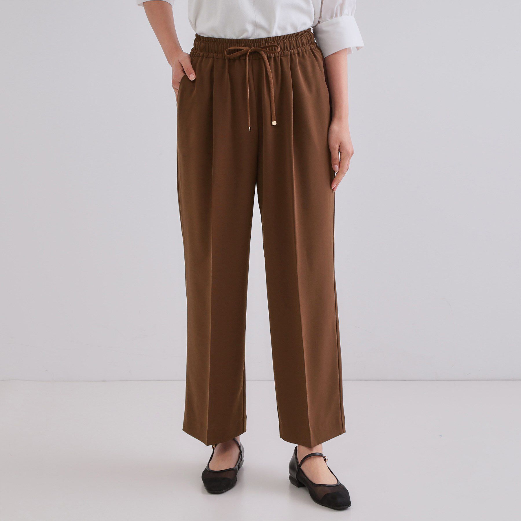 OPAQUE.CLIP「《6色展開/丈が選べる》美脚イージーワイドパンツ/セットアップ対応【ストレッチ/洗濯機洗い可/防シワ」|その他|