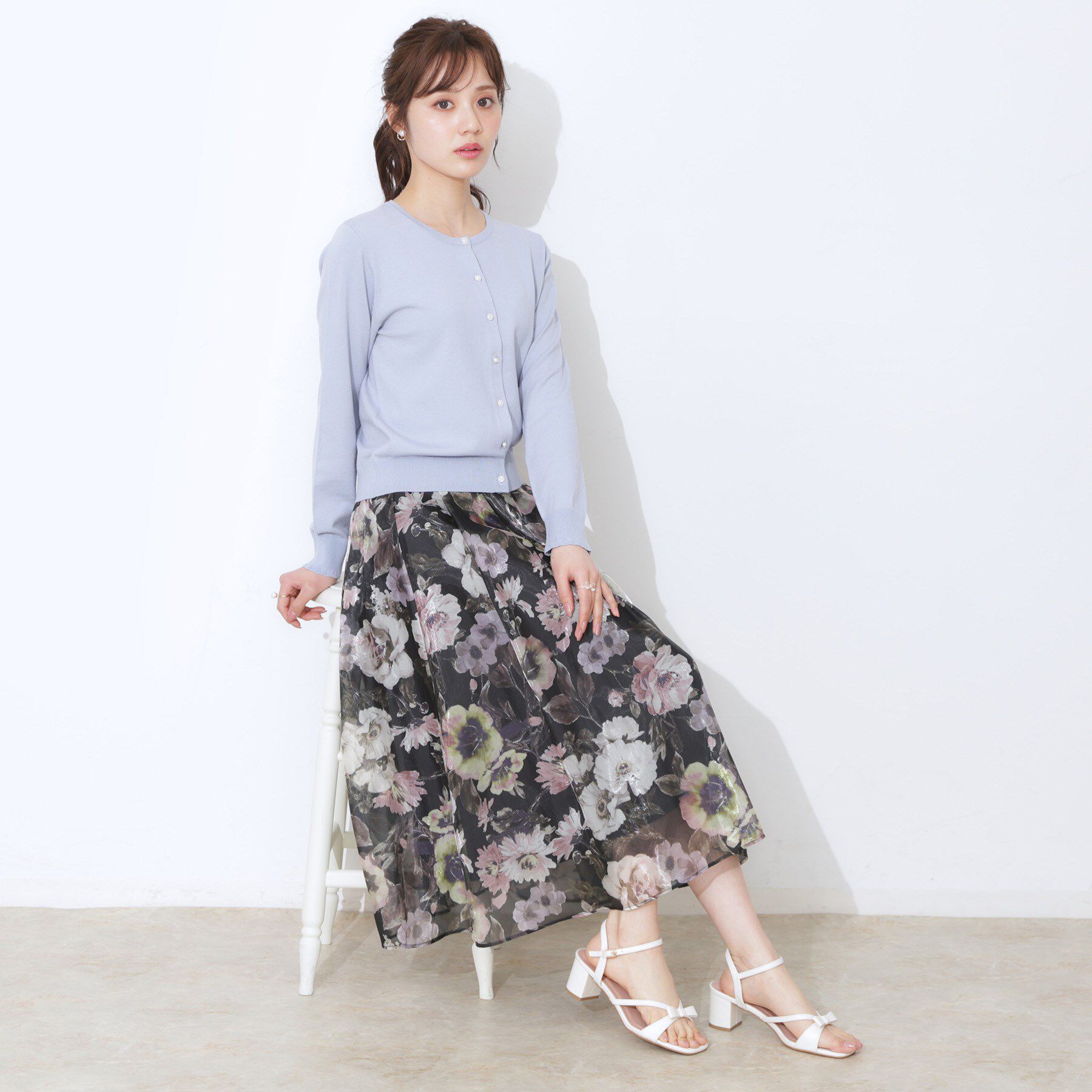 Couture broach「イロイロ釦ニットカーデ」|カーディガン|