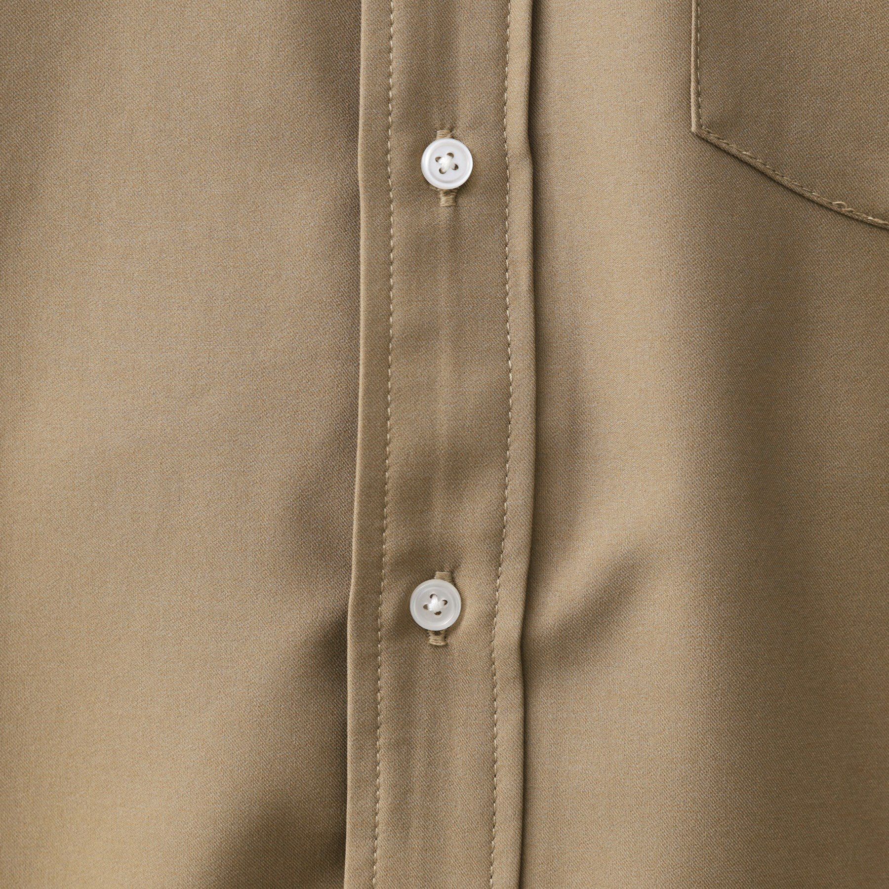 THE SHOP TK「スムースファイバー長袖シャツ 【吸水速乾/UVカット/軽量/イージーケア】」|シャツ・ブラウス|