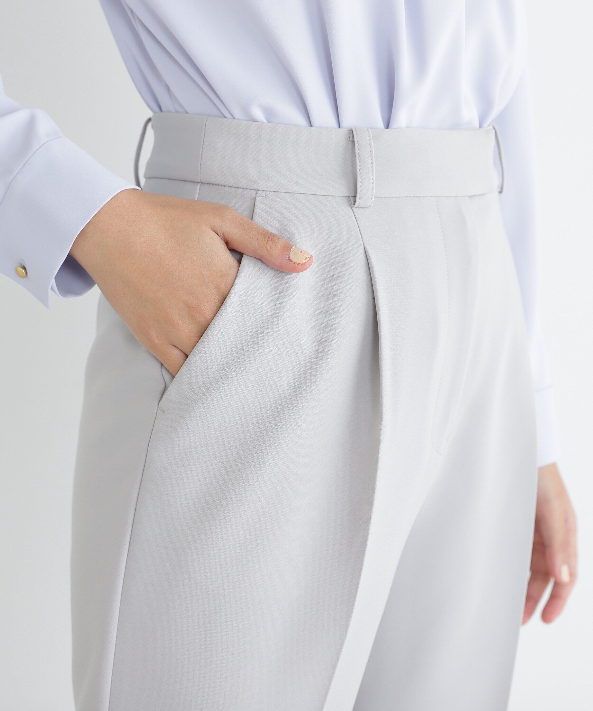  「PeサテンストレッチSETUPシリーズ テーパードパンツ　24SS」|その他|