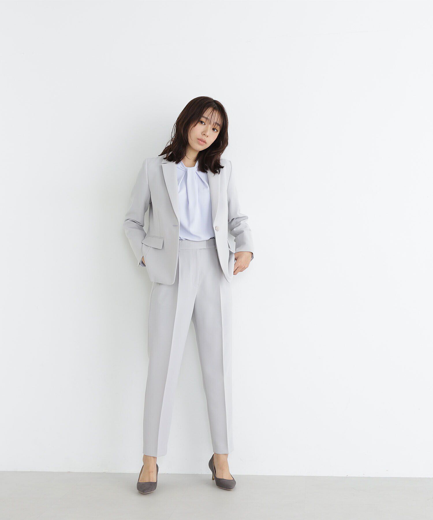  「PeサテンストレッチSETUPシリーズ テーパードパンツ　24SS」|その他|