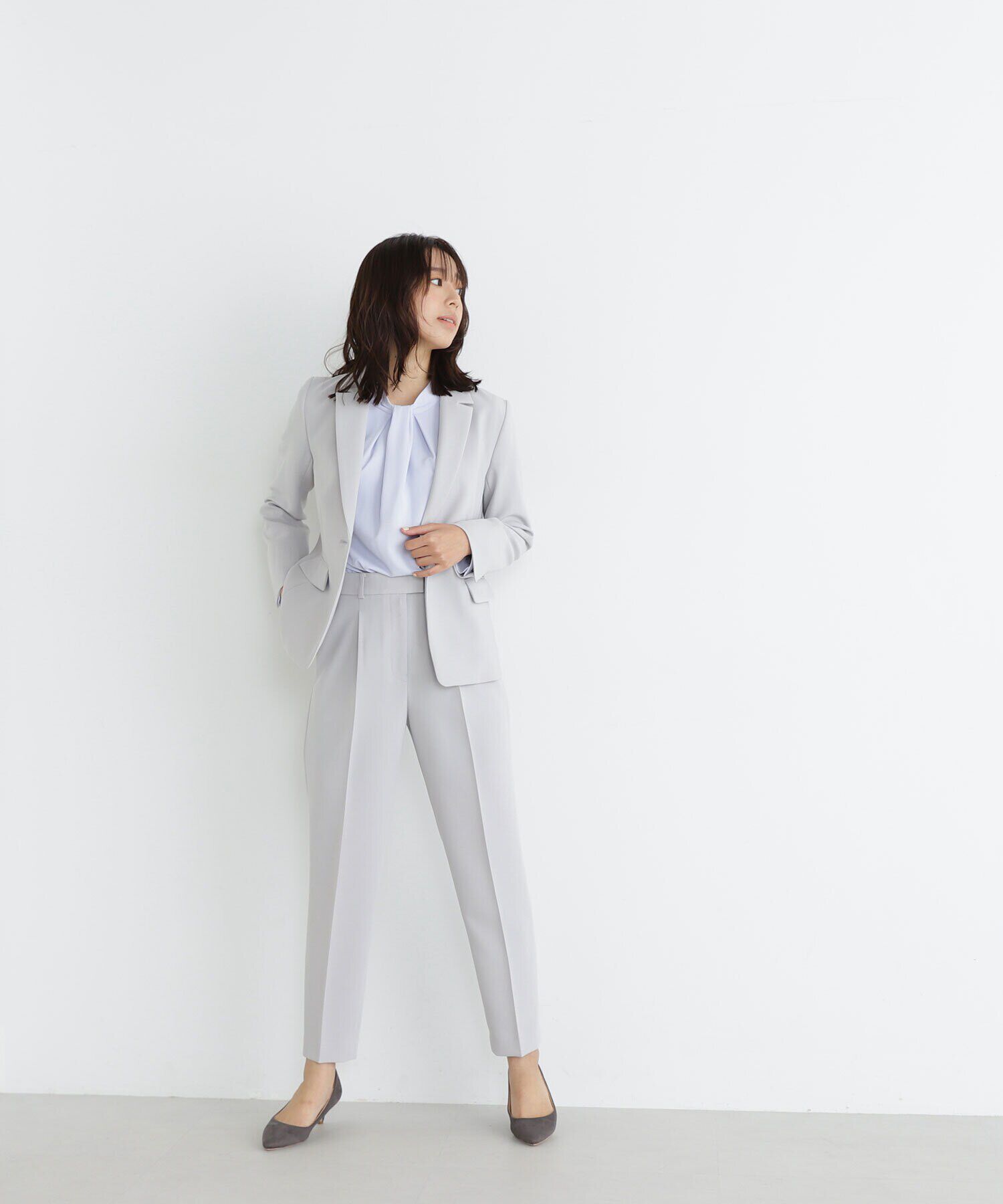  「PeサテンストレッチSETUPシリーズ テーパードパンツ　24SS」|その他|