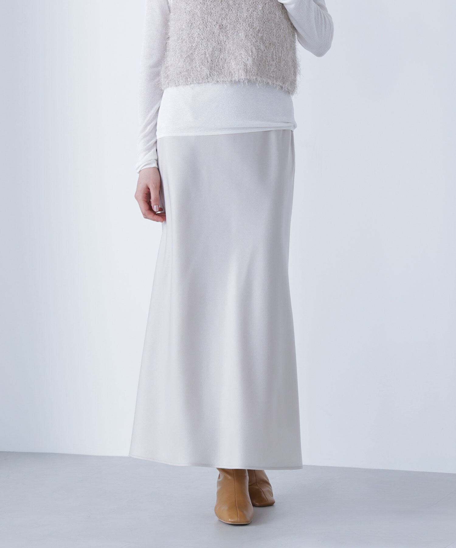  「バイアスサテンナロースカート」|スカート|