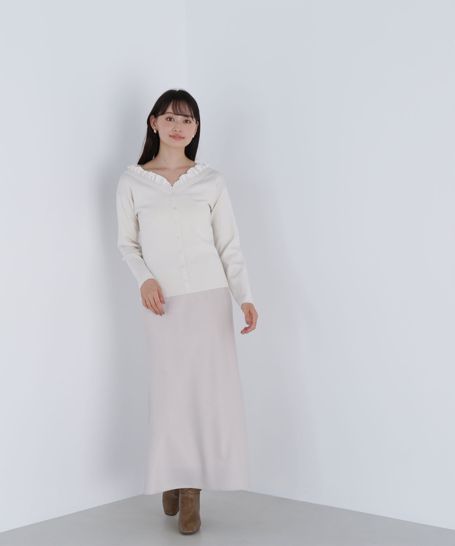  「バイアスサテンナロースカート」|スカート|