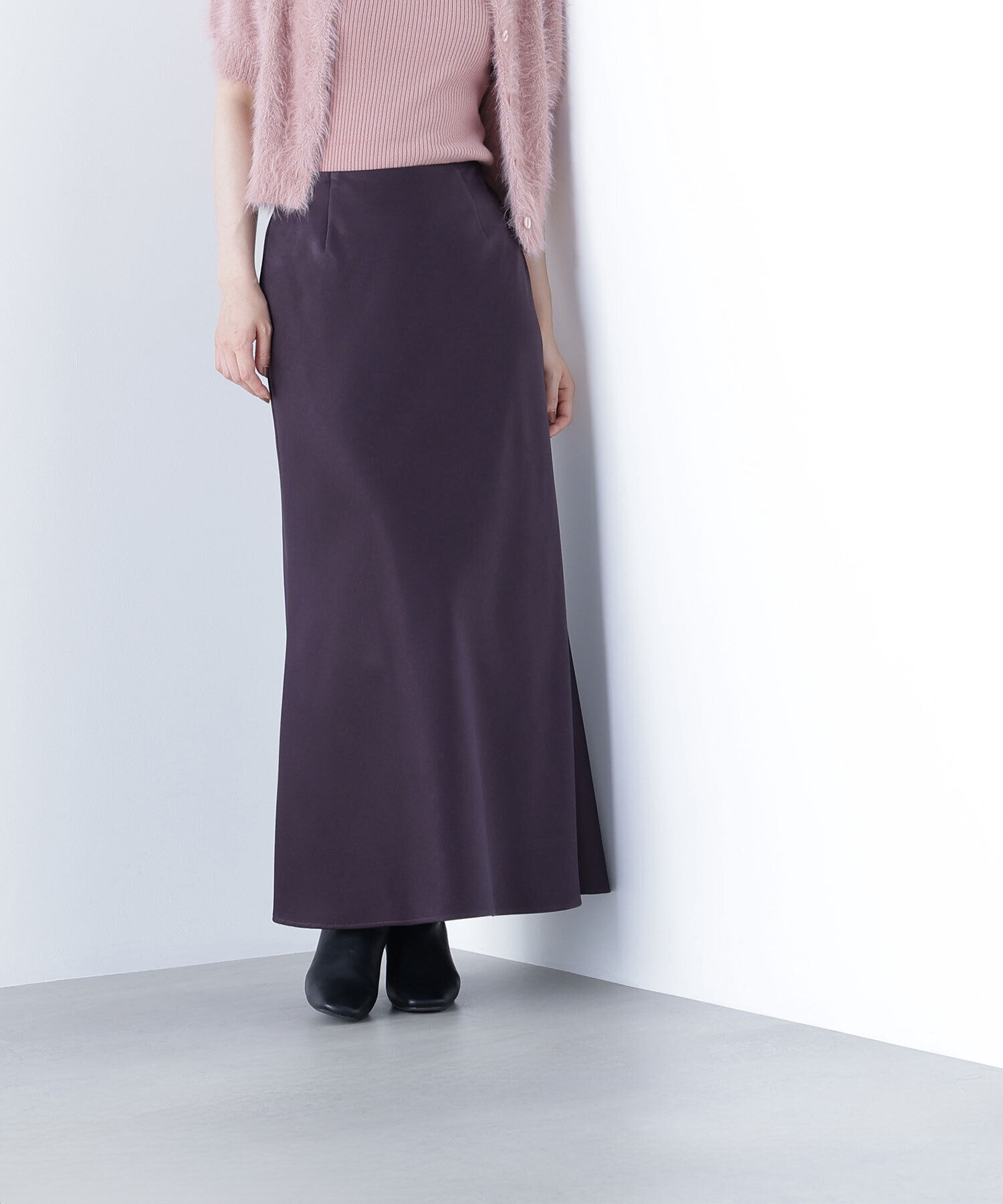  「バイアスサテンナロースカート」|スカート|