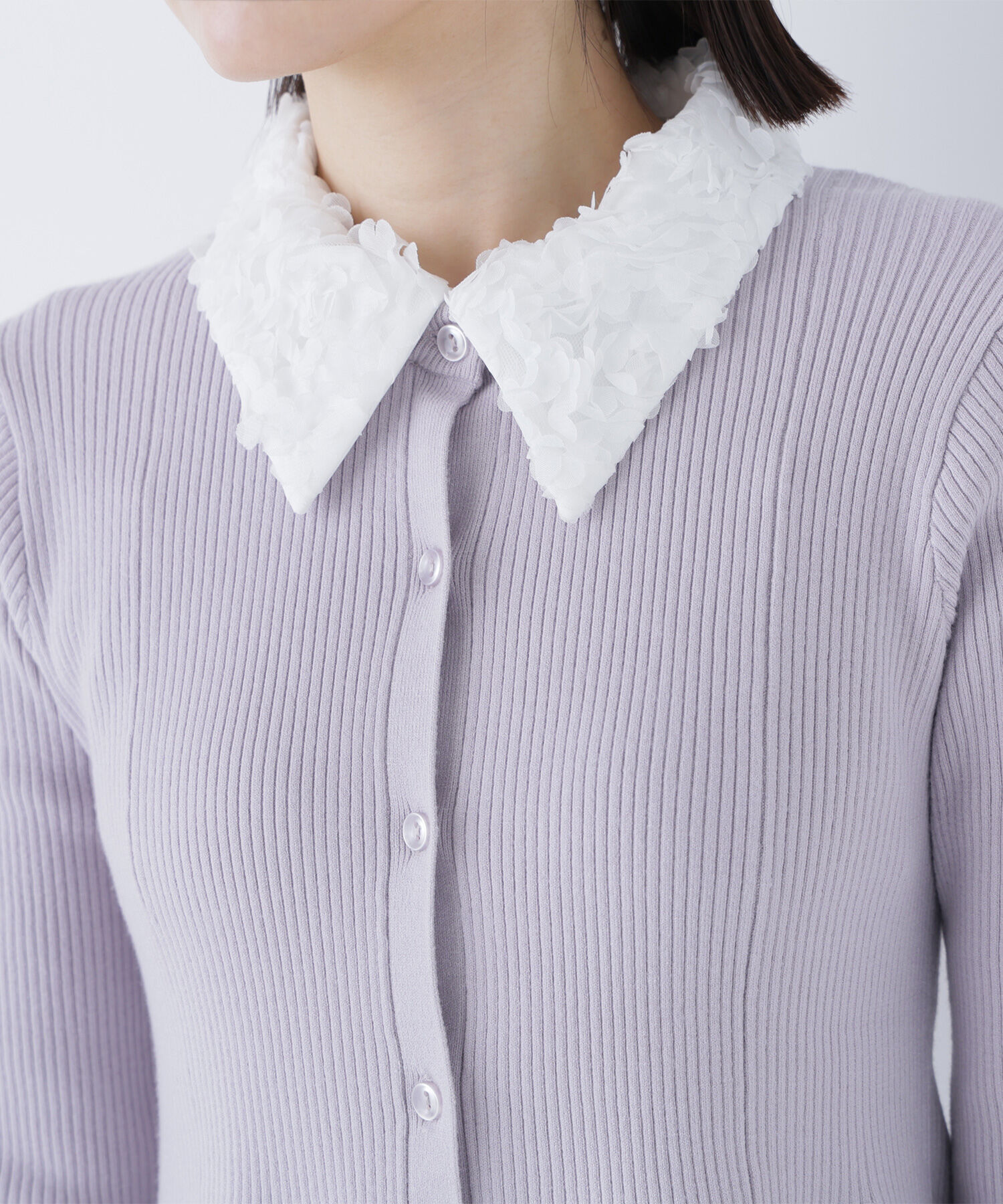  「2wayカラーペプラムニット」|ニット・セーター|