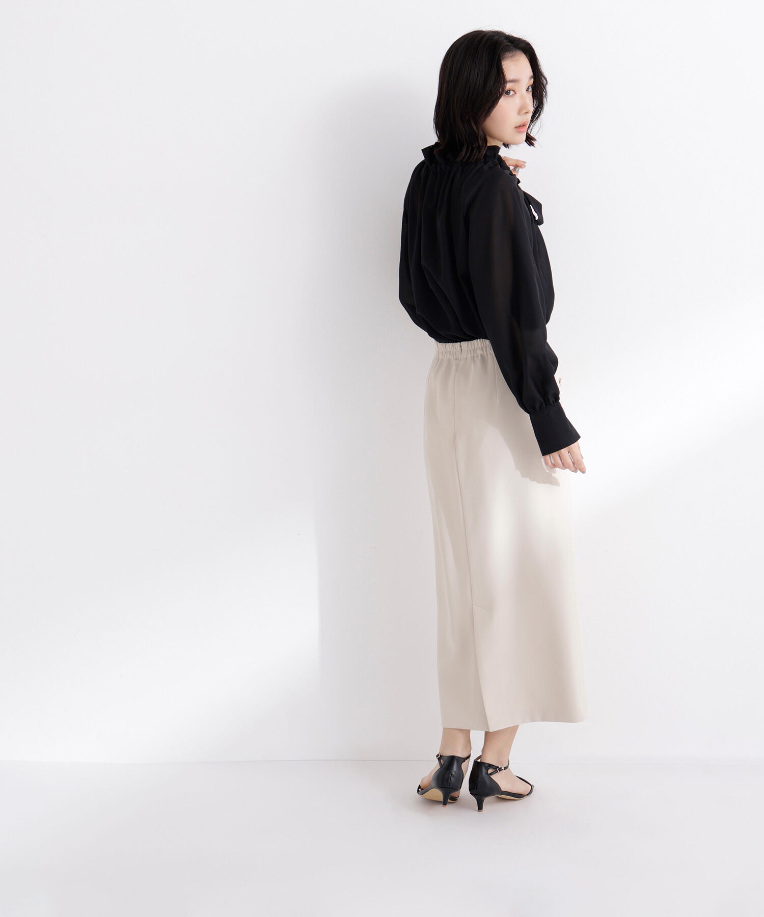  「2wayシアーボウタイブラウス」|シャツ・ブラウス|