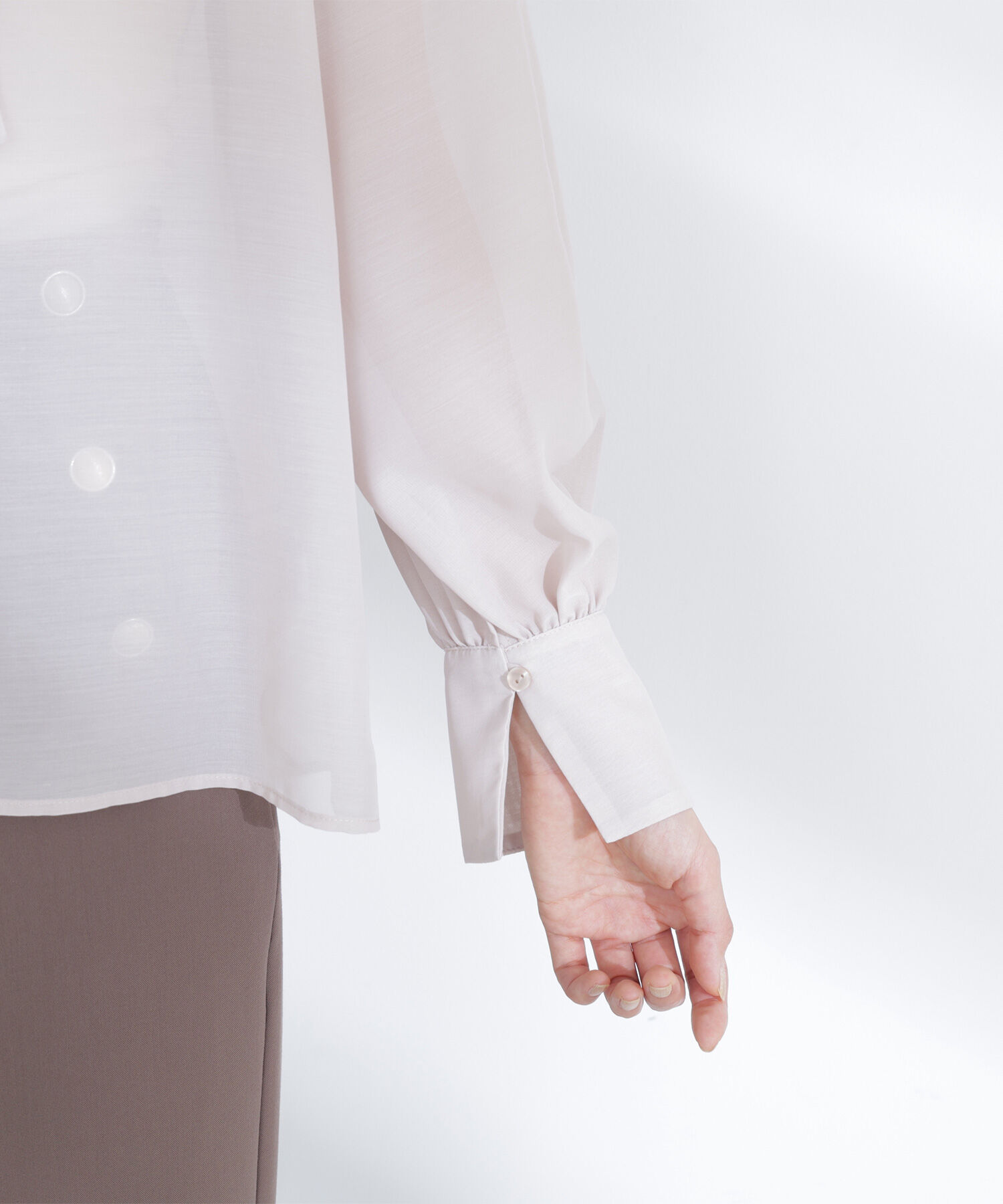  「2wayシアーボウタイブラウス」|シャツ・ブラウス|