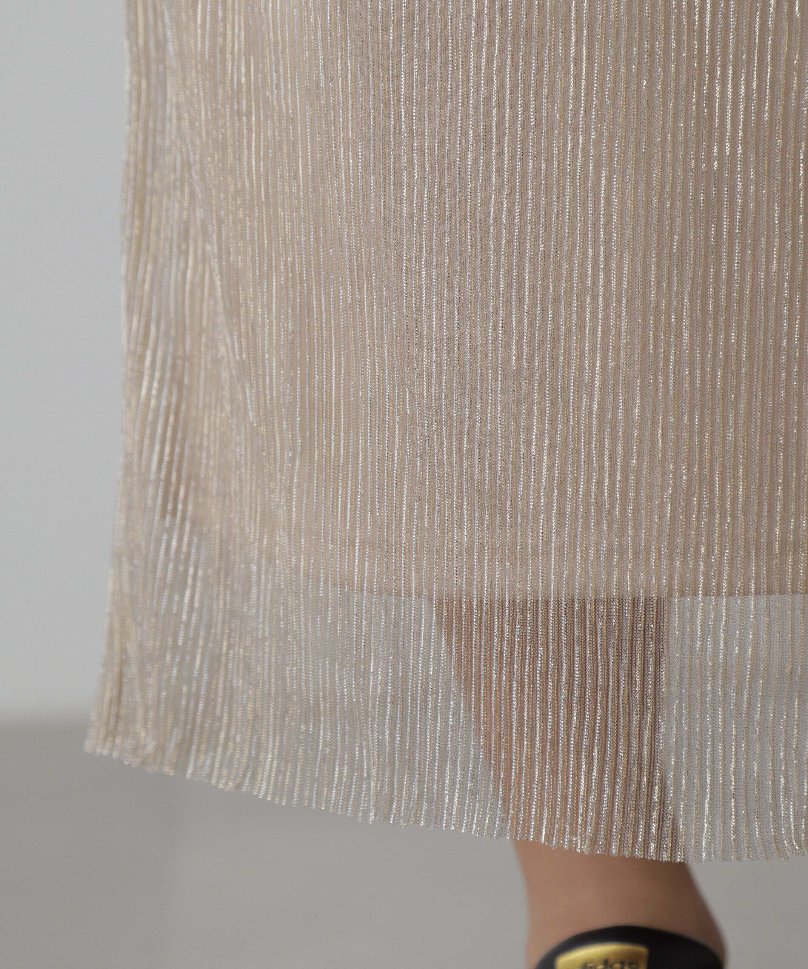  「ラメプリーツナロースカート」|スカート|