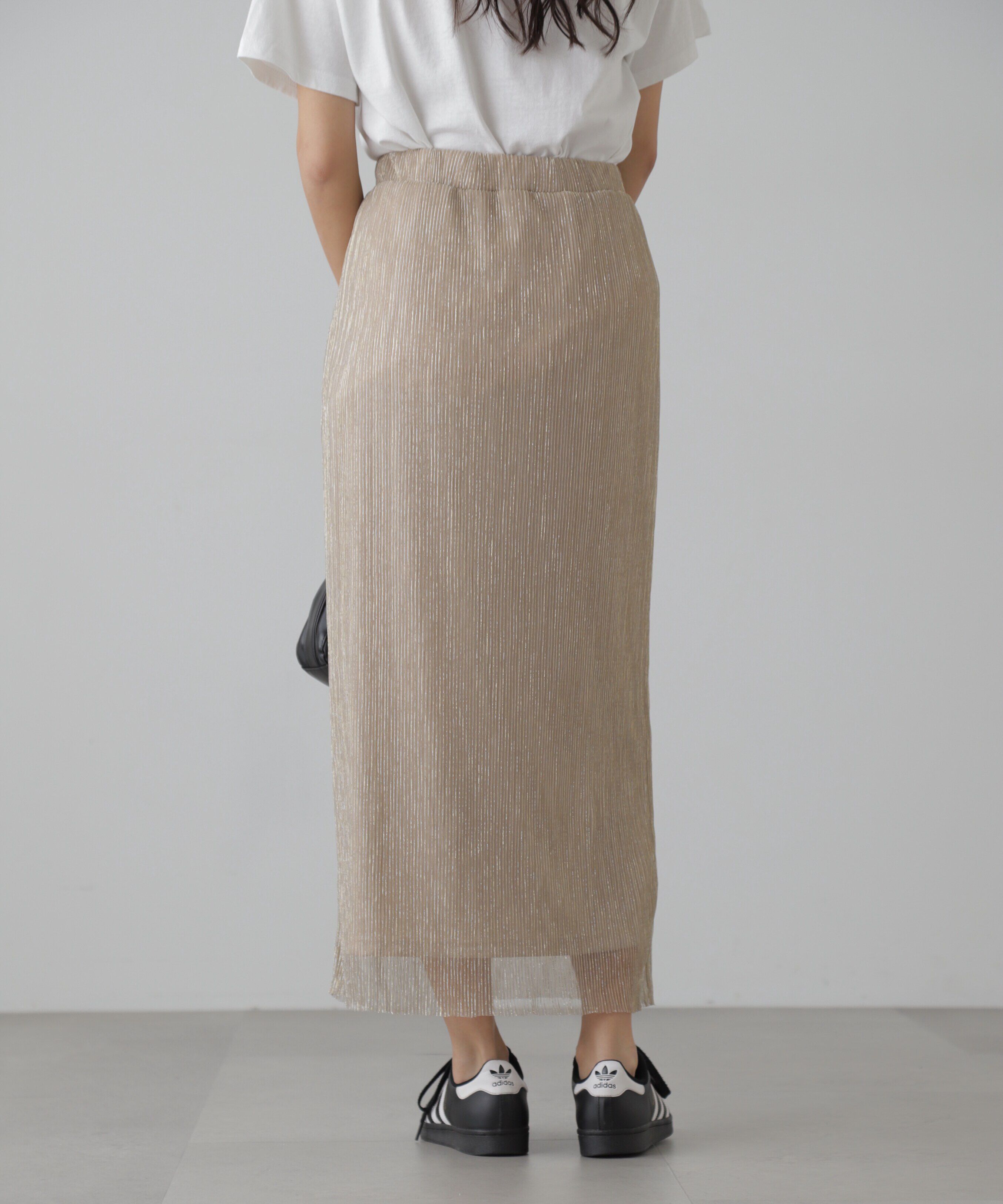  「ラメプリーツナロースカート」|スカート|