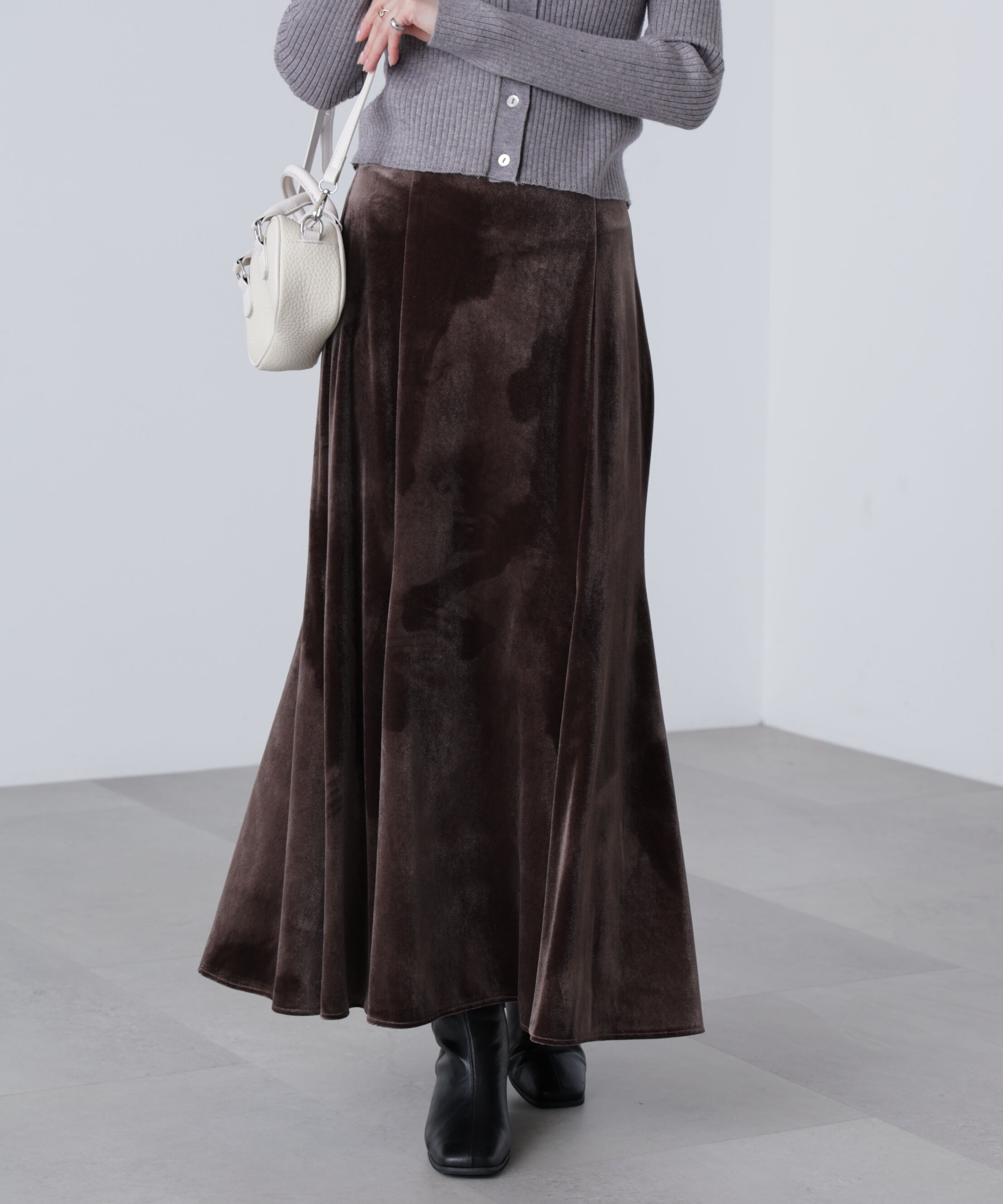  「ベロアマーメイドスカート」|スカート|