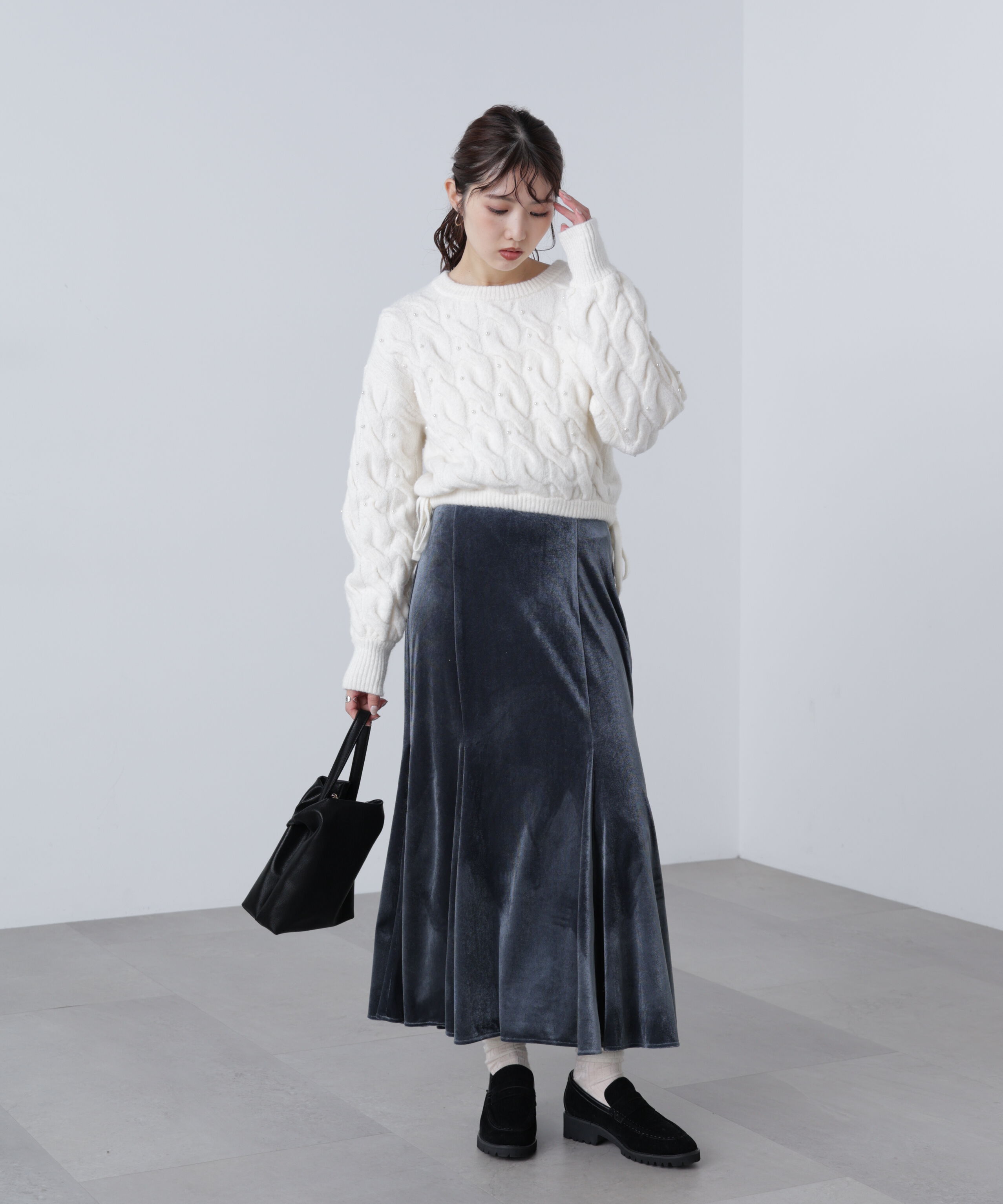 「ベロアマーメイドスカート」|スカート|