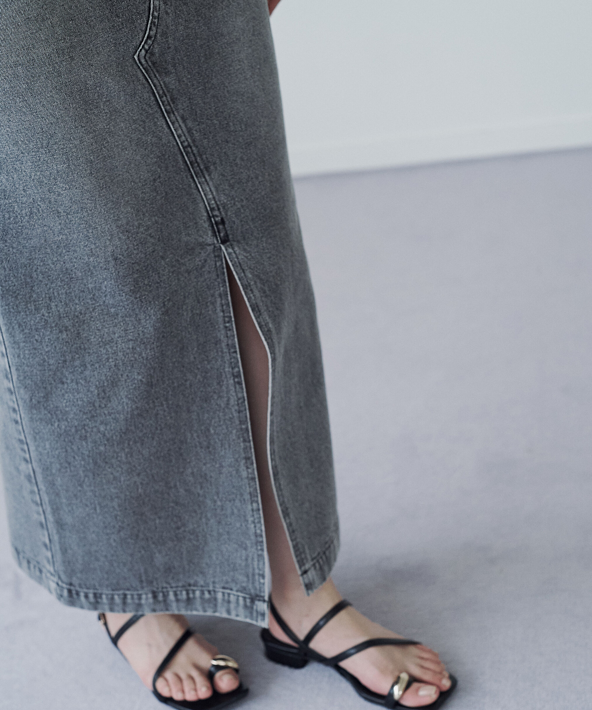 PROPORTION BODY DRESSING「デニムナロースカート」|スカート|