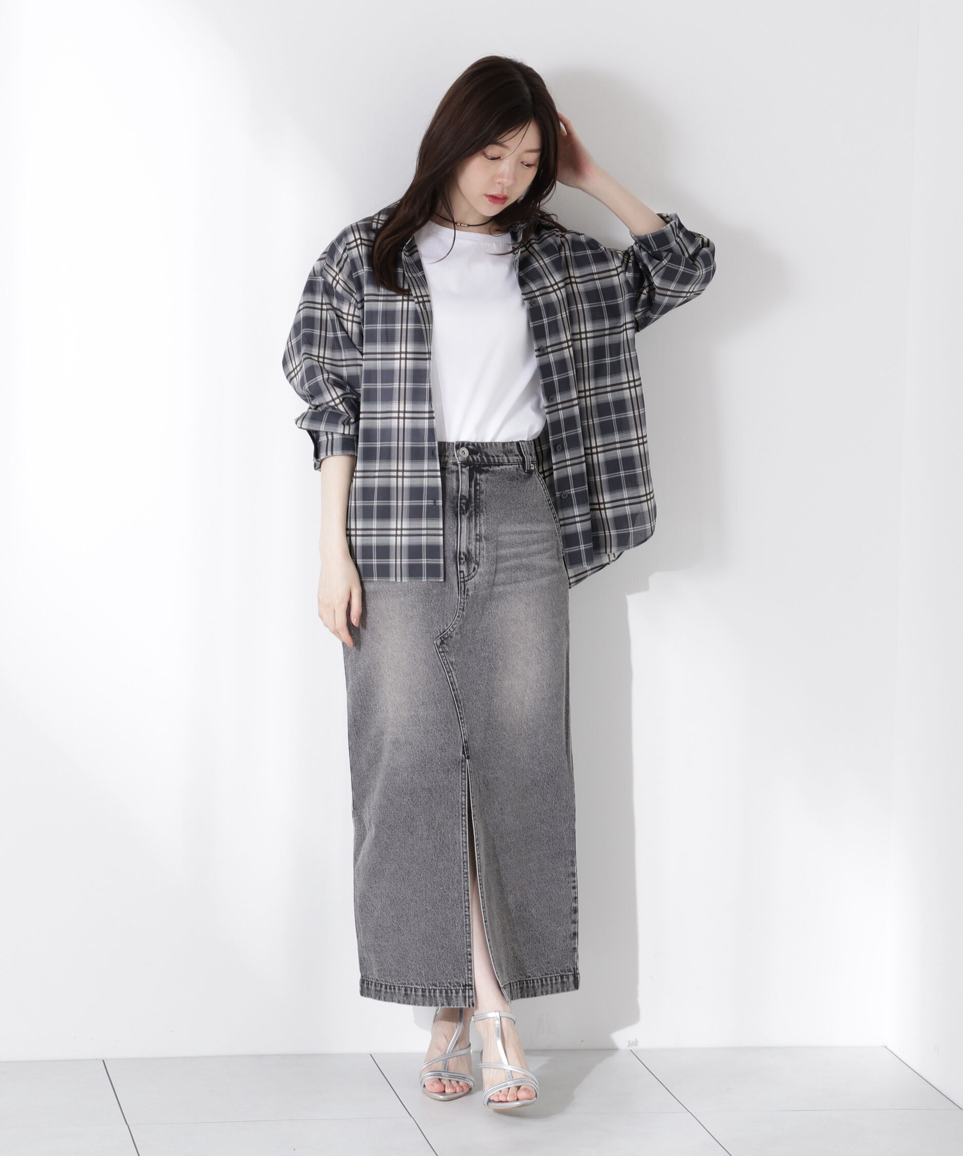 PROPORTION BODY DRESSING「デニムナロースカート」|スカート|