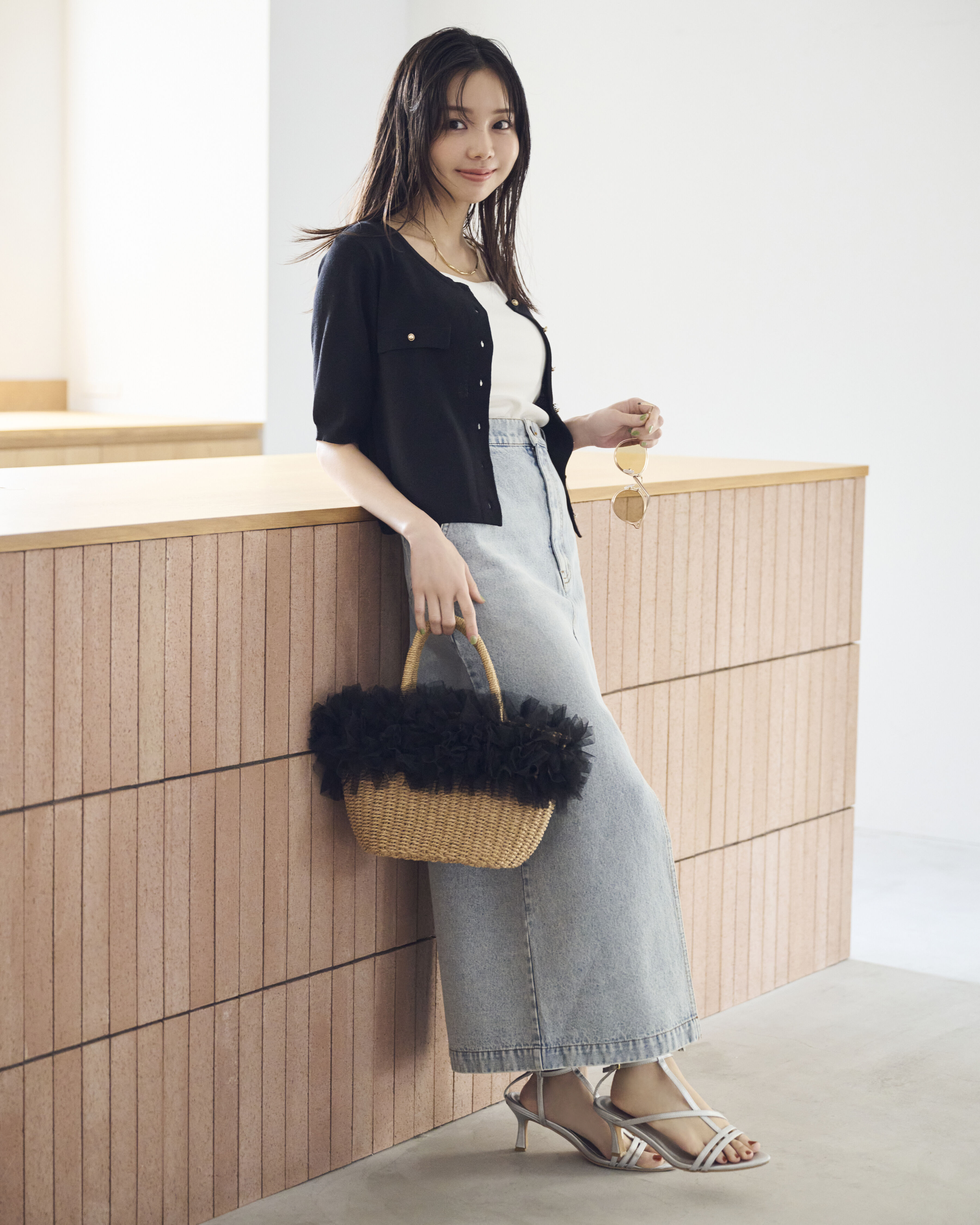 PROPORTION BODY DRESSING「デニムナロースカート」|スカート|