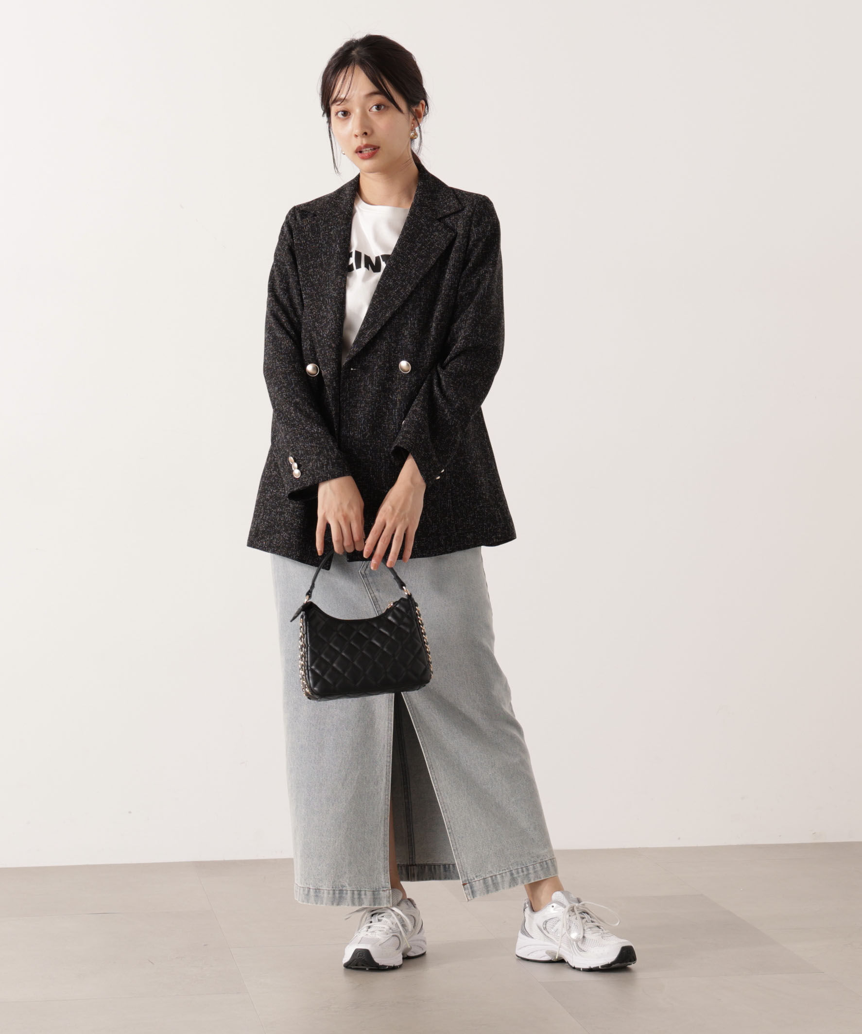 PROPORTION BODY DRESSING「デニムナロースカート」|スカート|