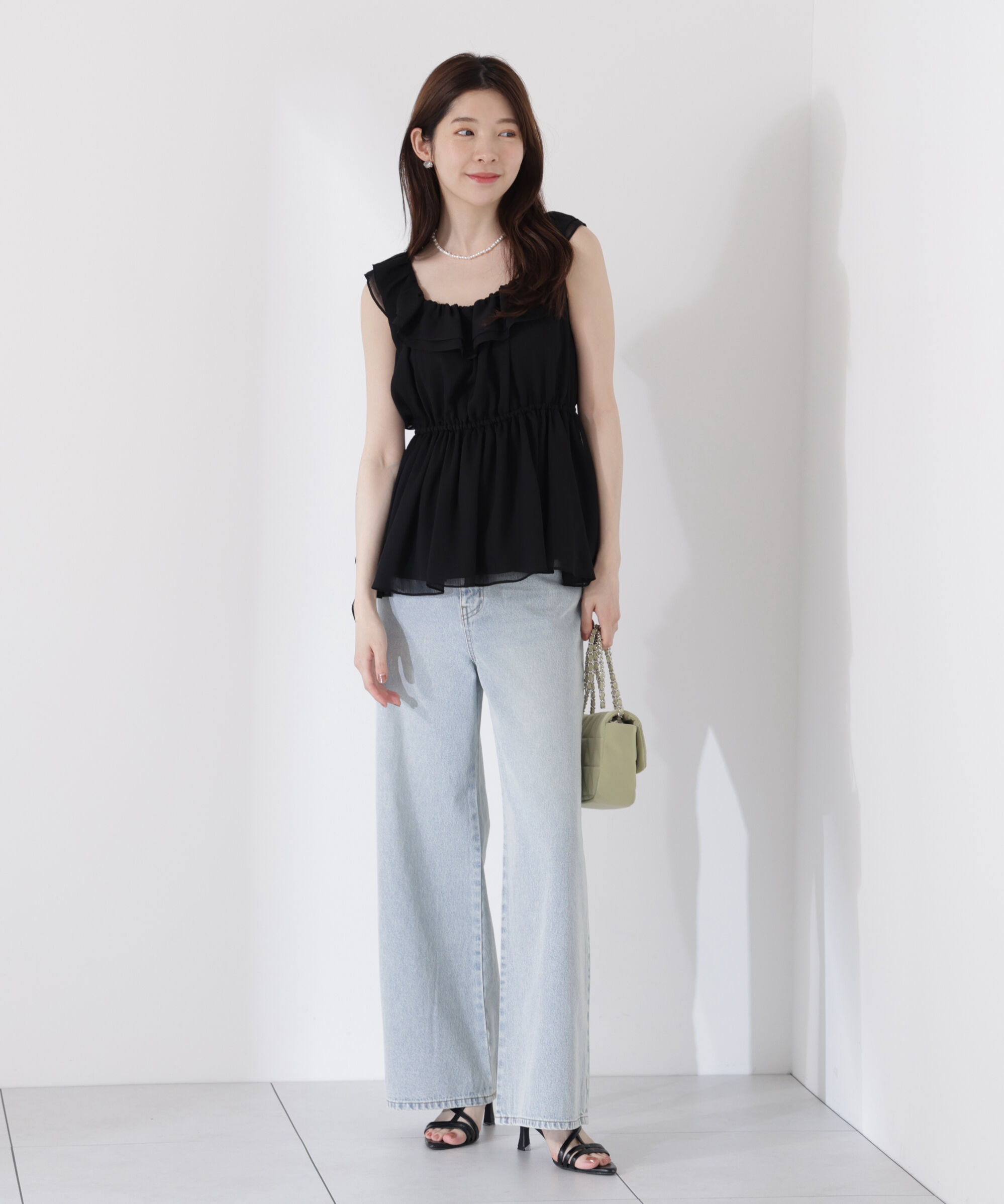 PROPORTION BODY DRESSING「＜ウォッシャブル＞フリルギャザーブラウス」|シャツ・ブラウス|