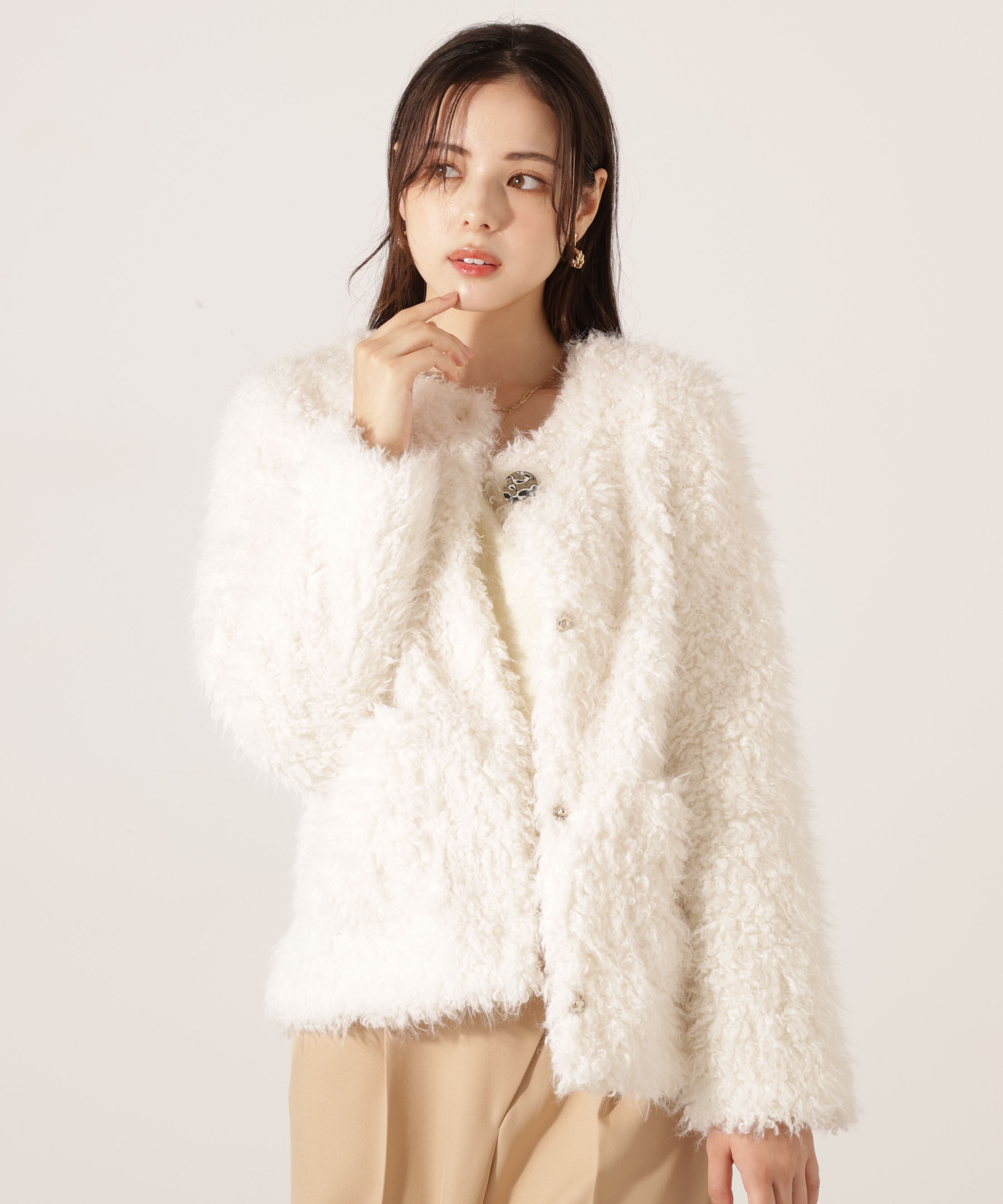 PROPORTION BODY DRESSING「ラムファー風ブルゾン 25AW」|ブルゾン・スタジャン|