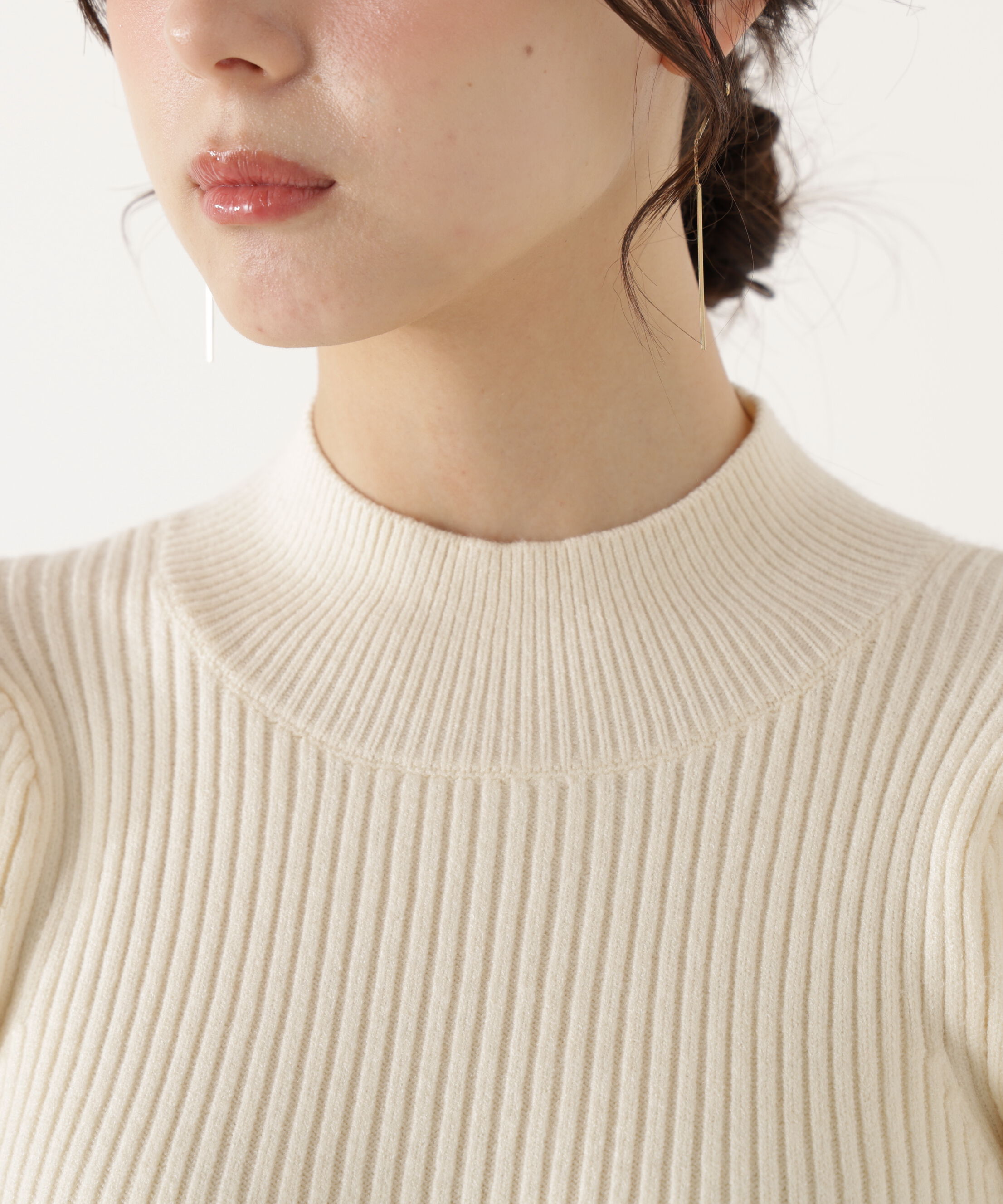 PROPORTION BODY DRESSING「ハイネックボリュームスリーブニット」|ニット・セーター|