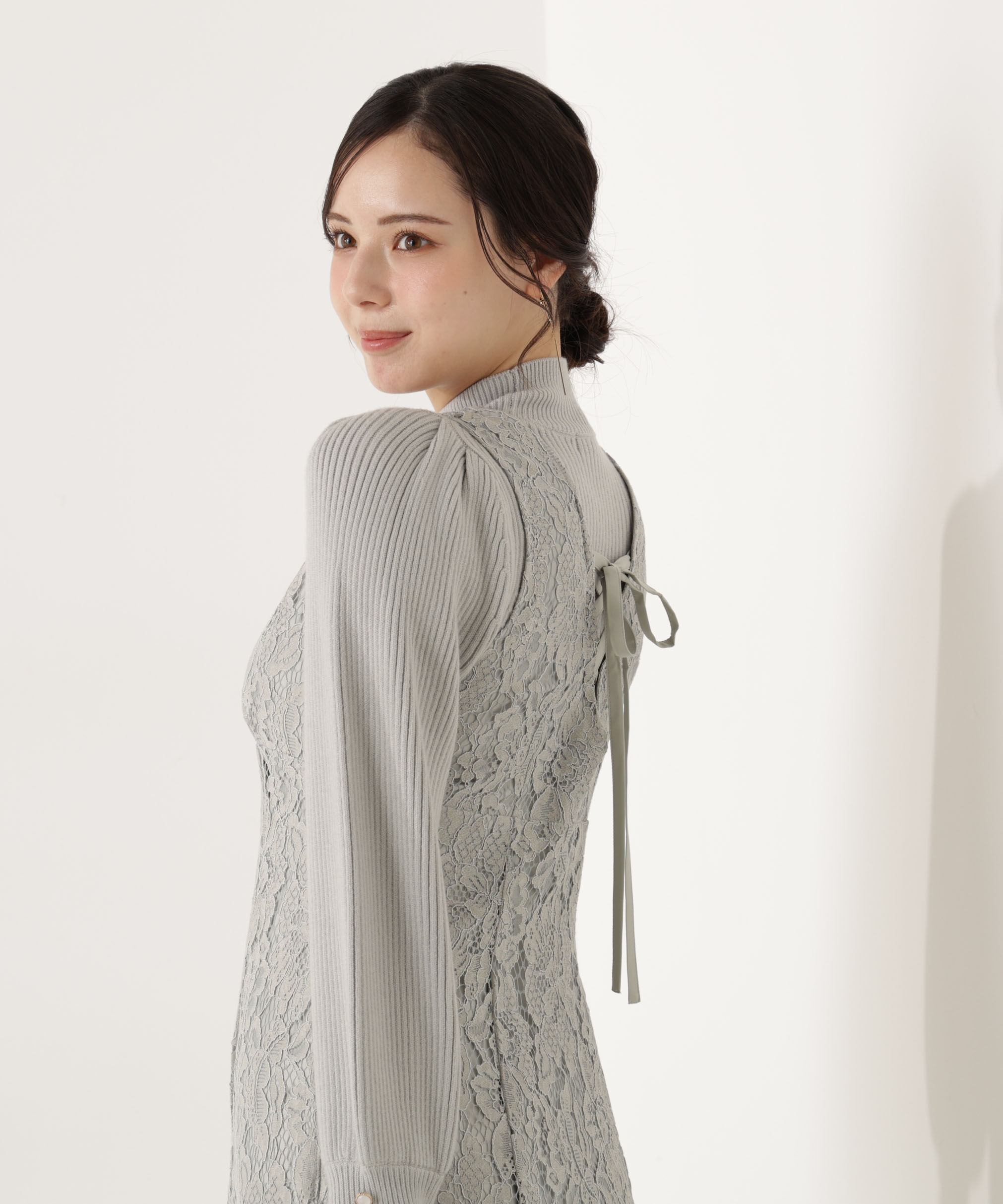 PROPORTION BODY DRESSING「ハイネックボリュームスリーブニット」|ニット・セーター|