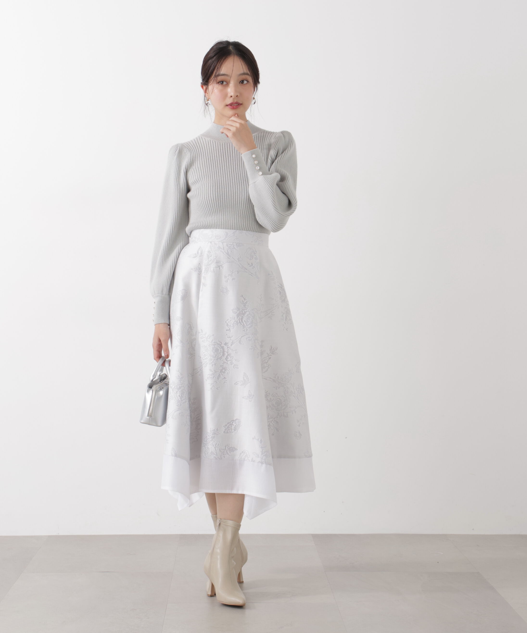 PROPORTION BODY DRESSING「ハイネックボリュームスリーブニット」|ニット・セーター|