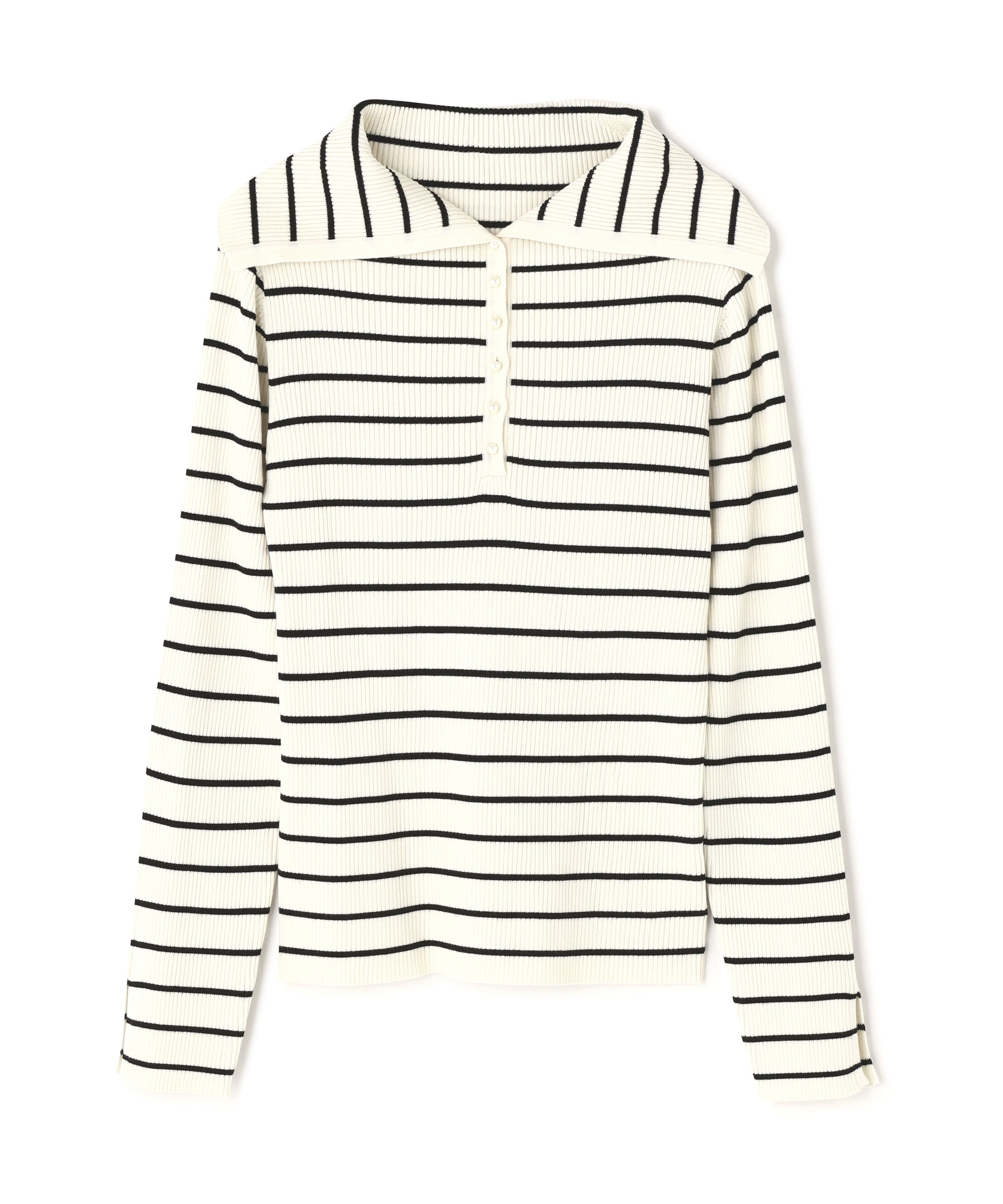 PROPORTION BODY DRESSING「〈a/mie〉ビッグカラーリブニット　　26SS」|カーディガン|