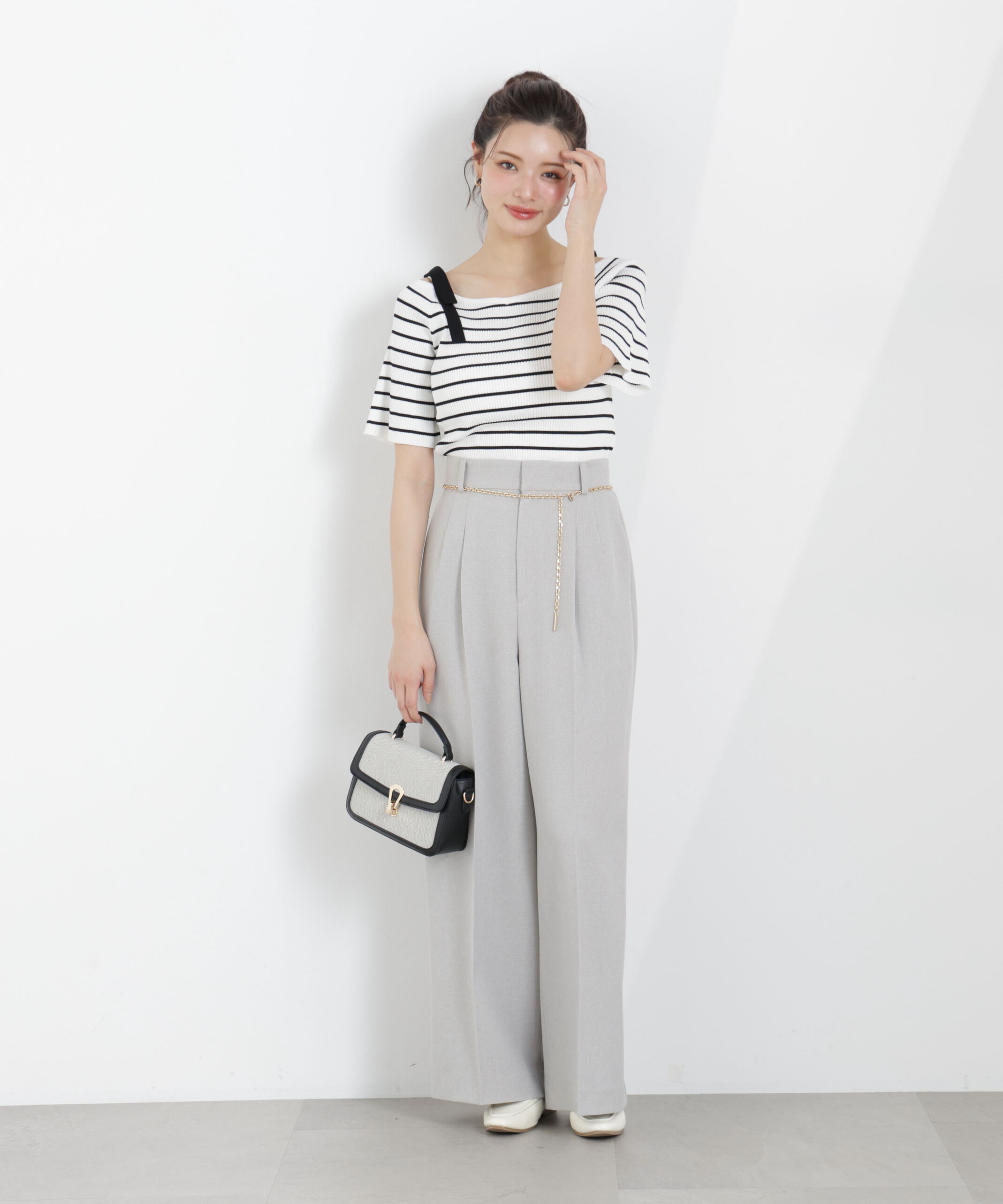 PROPORTION BODY DRESSING「チェーン付きワイドパンツ　26SS」|その他|