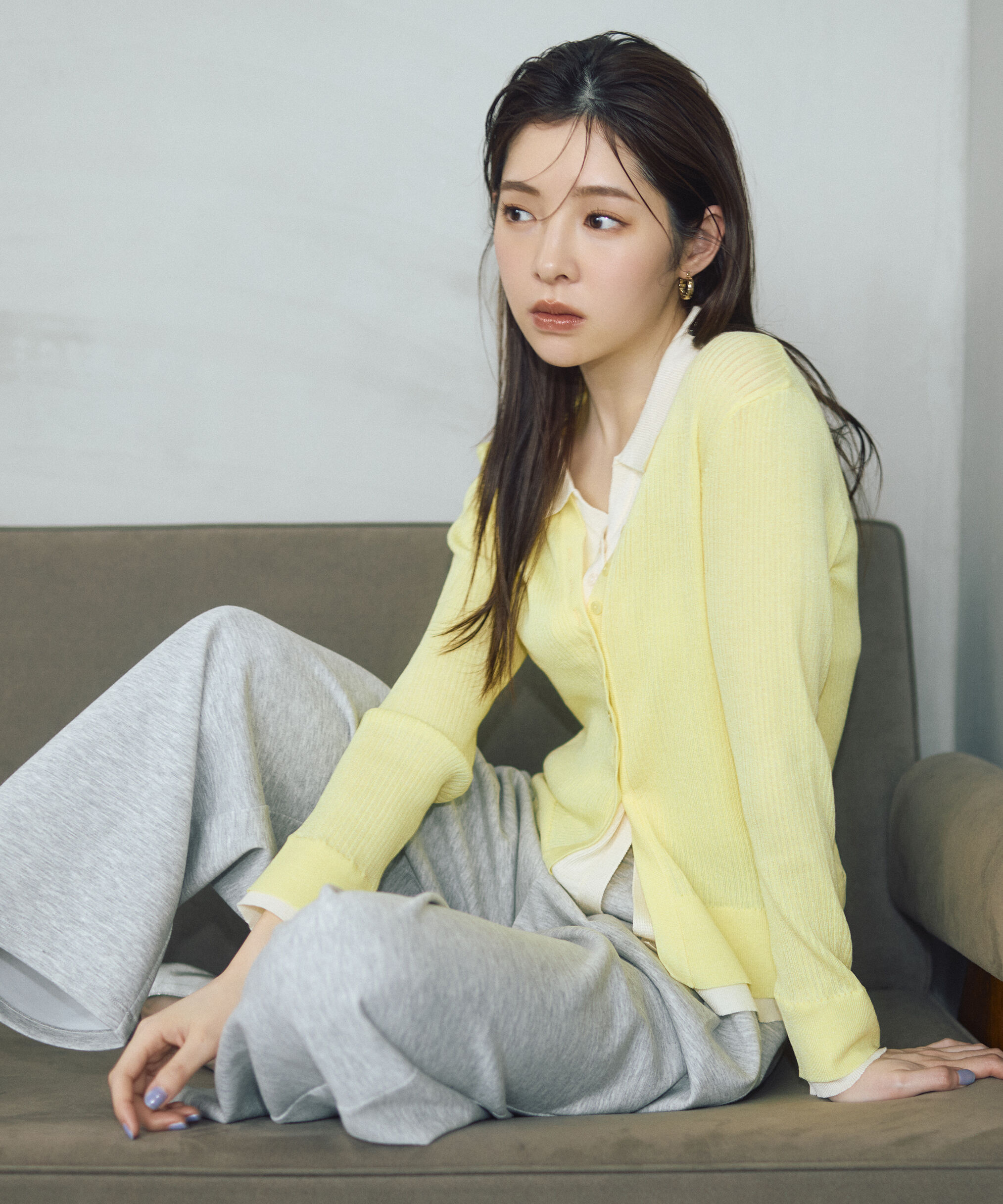 PROPORTION BODY DRESSING「＜今村朱里さんコラボ＞レイヤード風リブニット 26SS」|ニット・セーター|