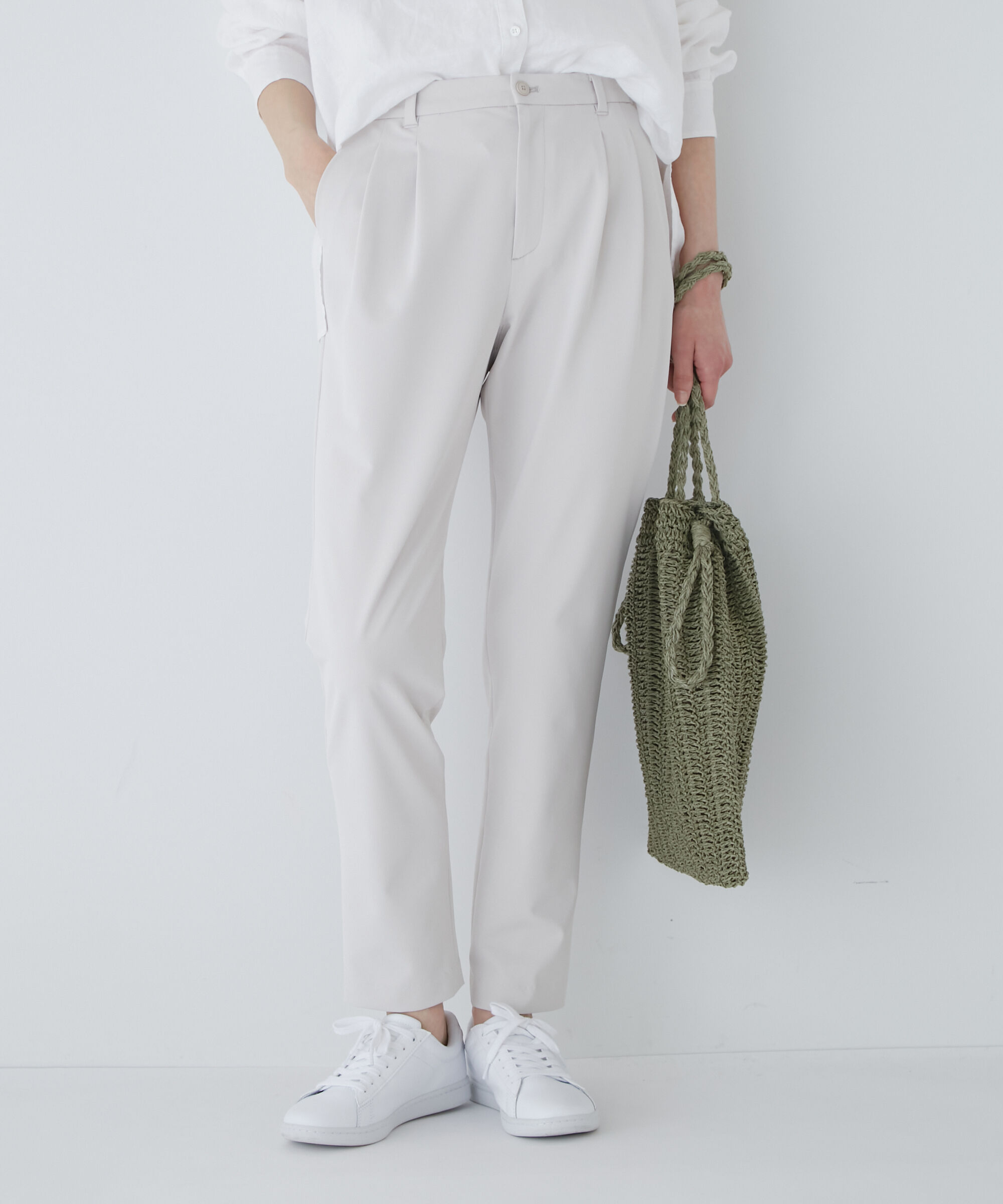  「◆２ＷＡＹスリムテーパードパンツ」|その他|グレージュ2