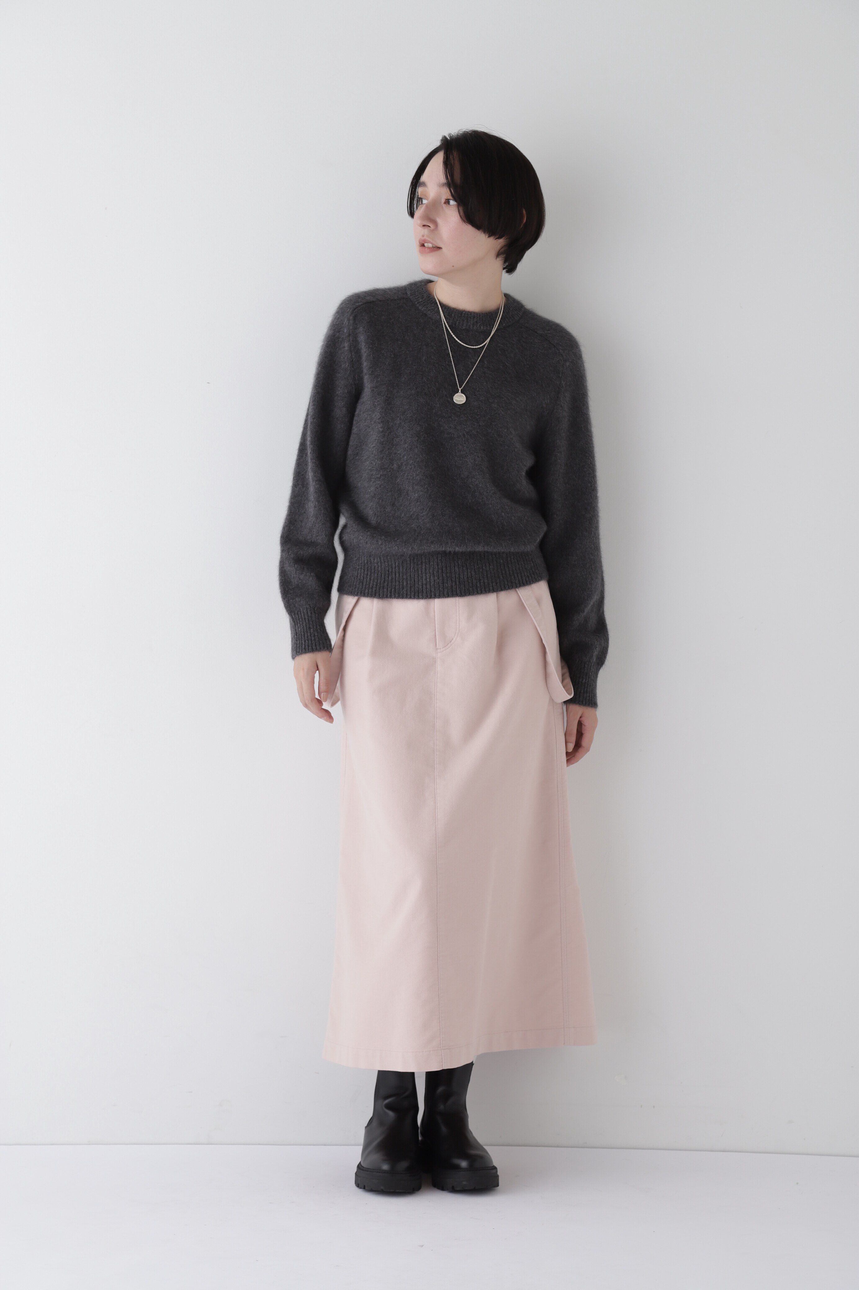  「◆ストレッチエアリードットコードサスペンダースカート」|スカート|