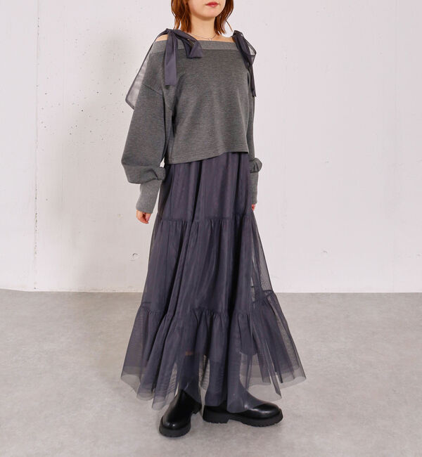 archives「ダンボールＰＯ&times;肩リボンキャミワンピースＳＥＴ」|ワンピース|