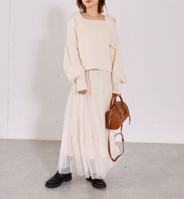 archives「ダンボールＰＯ&times;肩リボンキャミワンピースＳＥＴ」|ワンピース|