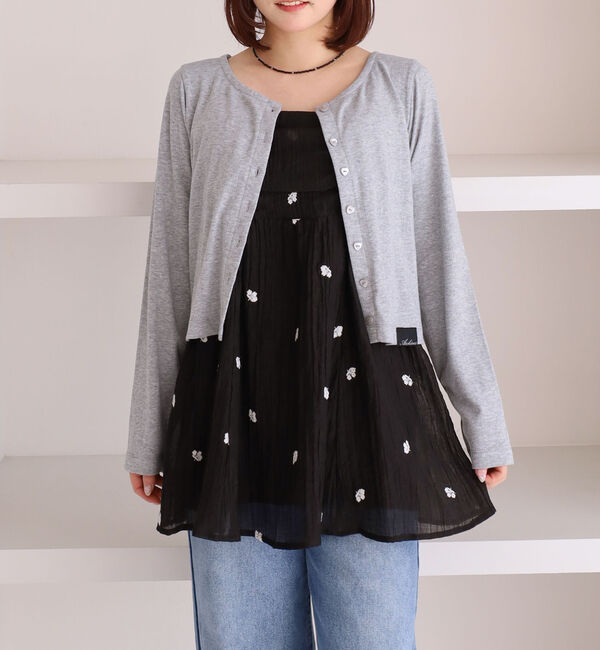 archives「花柄刺繍ミニキャミワンピース」|ワンピース|