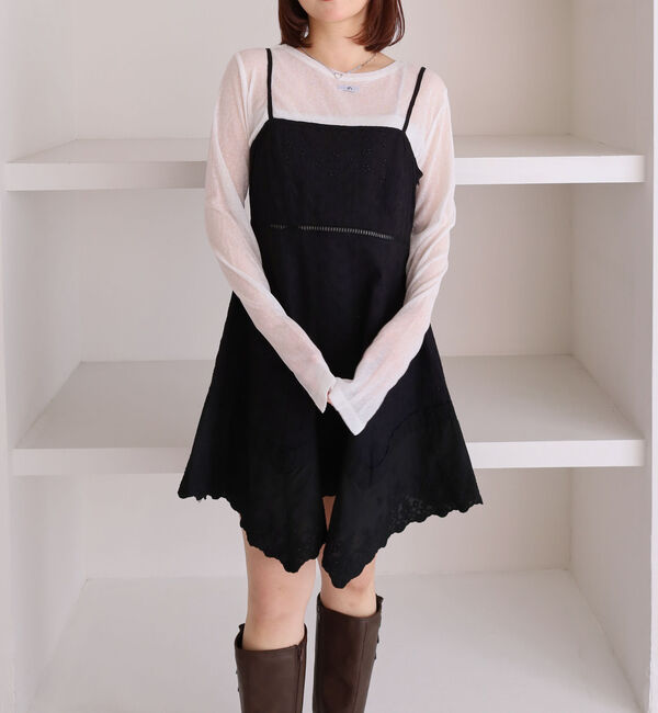 archives「イレヘムスカラップミニキャミワンピース」|ワンピース|