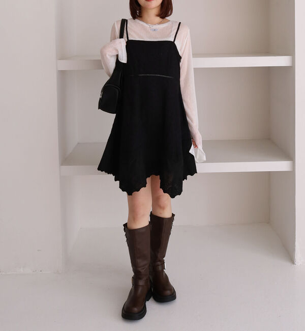 archives「イレヘムスカラップミニキャミワンピース」|ワンピース|