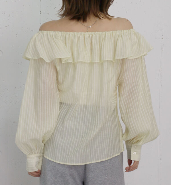 archives「シアーストライプオフショルＢＬ」|シャツ・ブラウス|