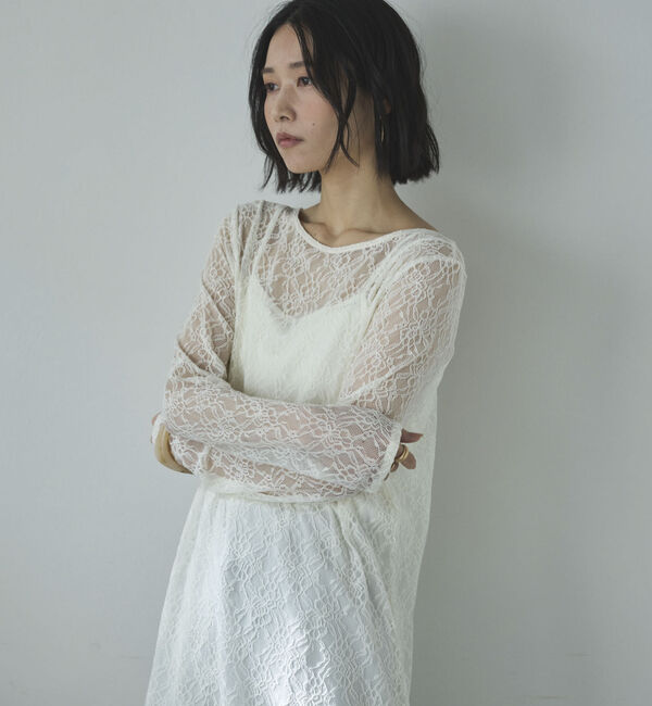 Doux archives「レースレイヤードワンピース」|ワンピース|