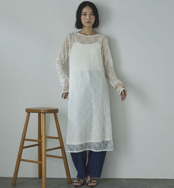 Doux archives「レースレイヤードワンピース」|ワンピース|