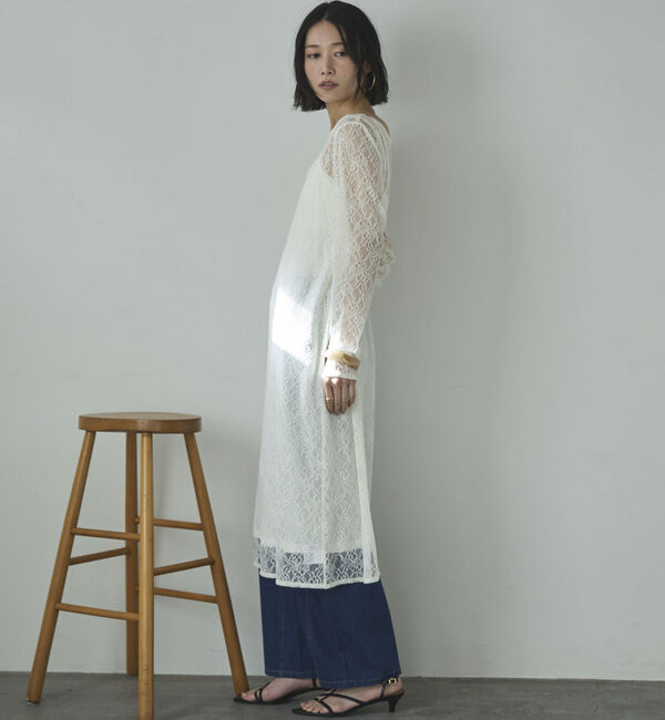 Doux archives「レースレイヤードワンピース」|ワンピース|