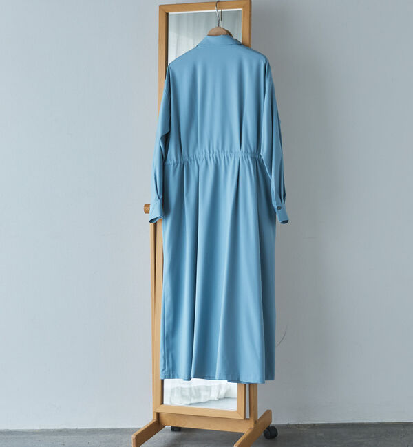 Doux archives「開襟ドロストシャツワンピース」|ワンピース|