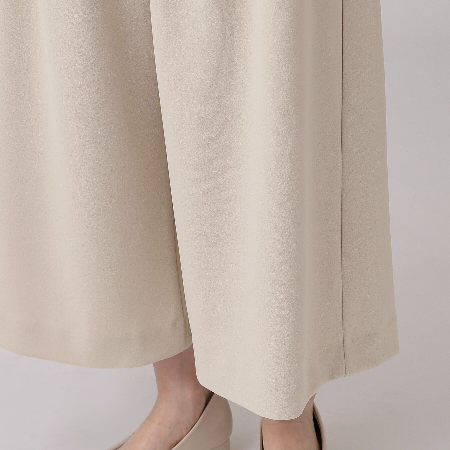 SHOO･LA･RUE「【通勤/デイリー/セットアップ可】マルチに使える カットジョーゼット ワイドパンツ」|その他|