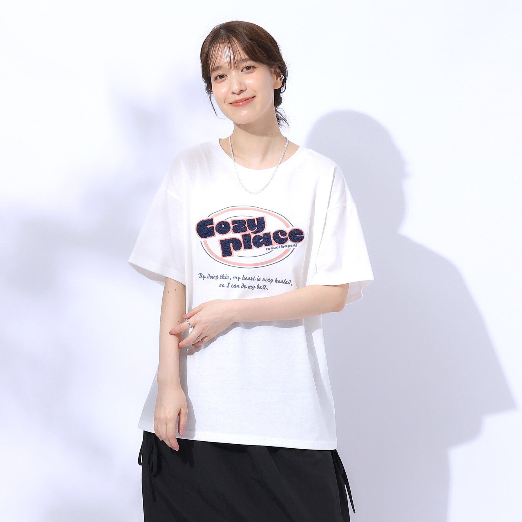 SHOO･LA･RUE「サガラ刺繍BIGTシャツ」|Tシャツ・カットソー|