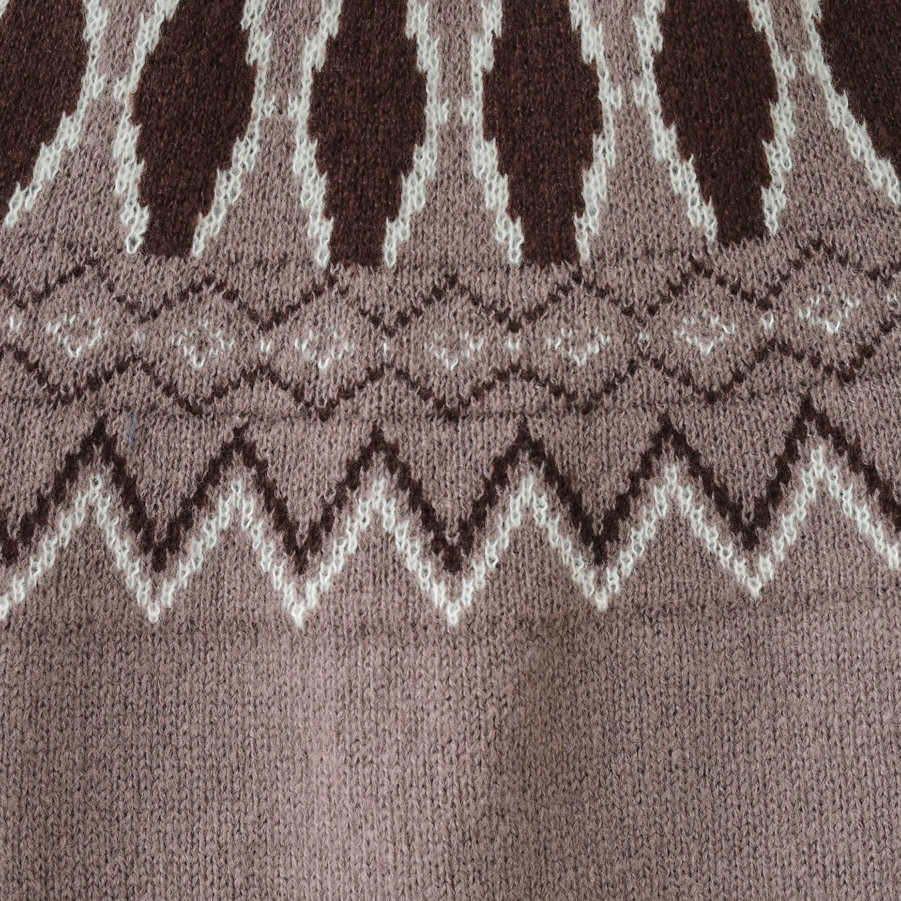 SHOO･LA･RUE「【S-LL】ゆるっと大人レトロなノスタルジック求心柄ニット」|ニット・セーター|