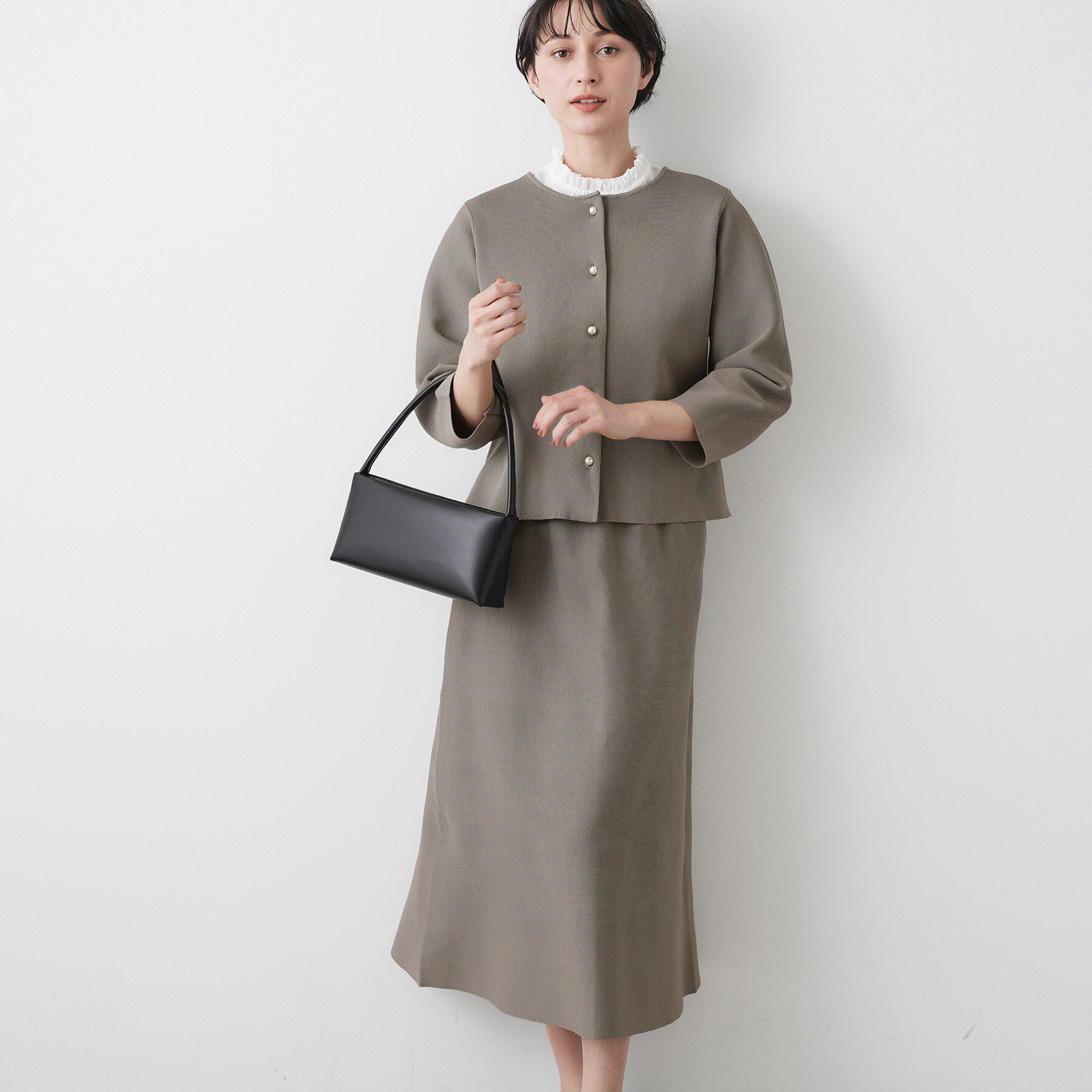 Dessin「【入卒/セレモニー/単品使い2WAY可能】ニットセットアップ」|スーツ|トープ(054)