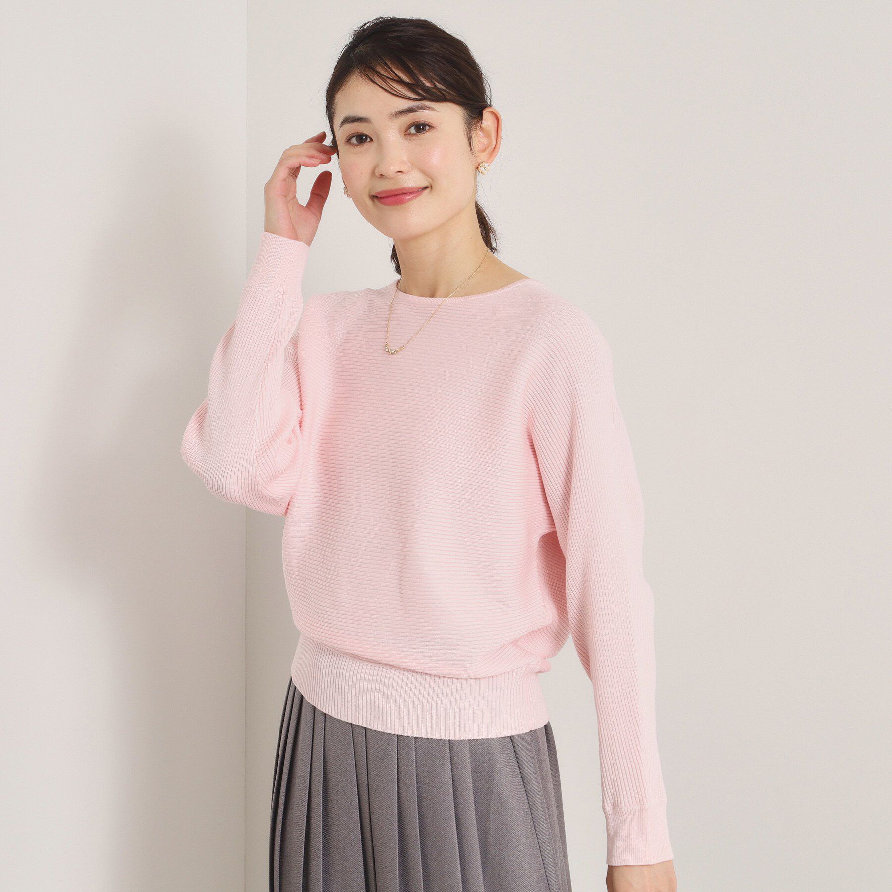 ITS&rsquo;DEMO「【洗濯機OK】花粉防止リブドルマンニット」|ニット・セーター|